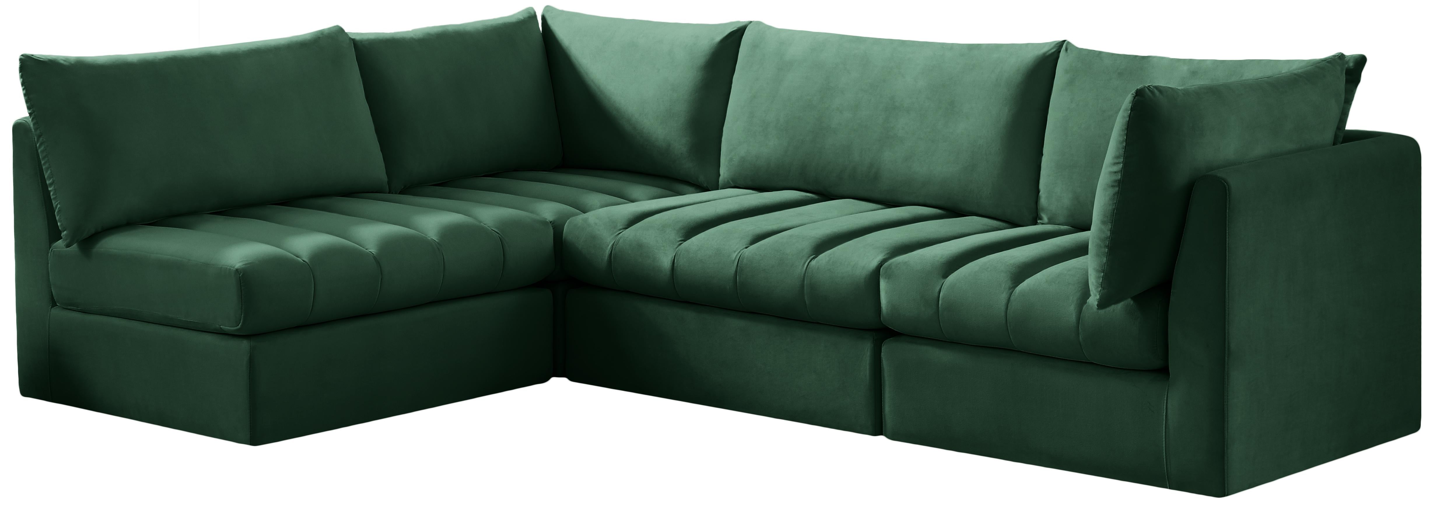 Jacob Green Velvet Modular Sectional - Luxury Home Furniture (MI)