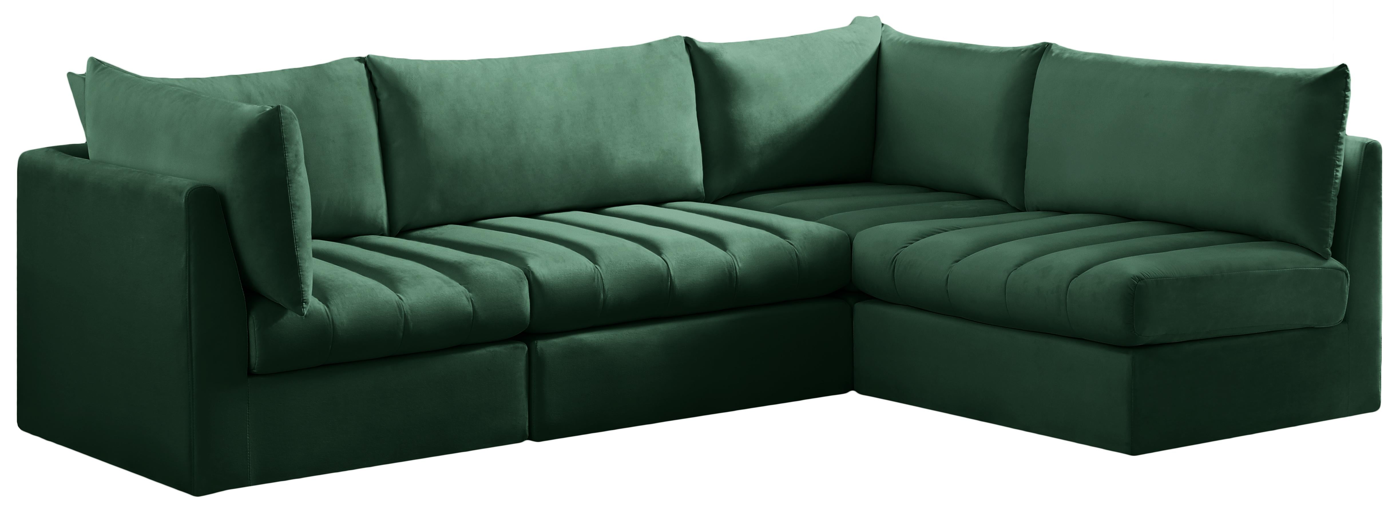 Jacob Green Velvet Modular Sectional - Luxury Home Furniture (MI)