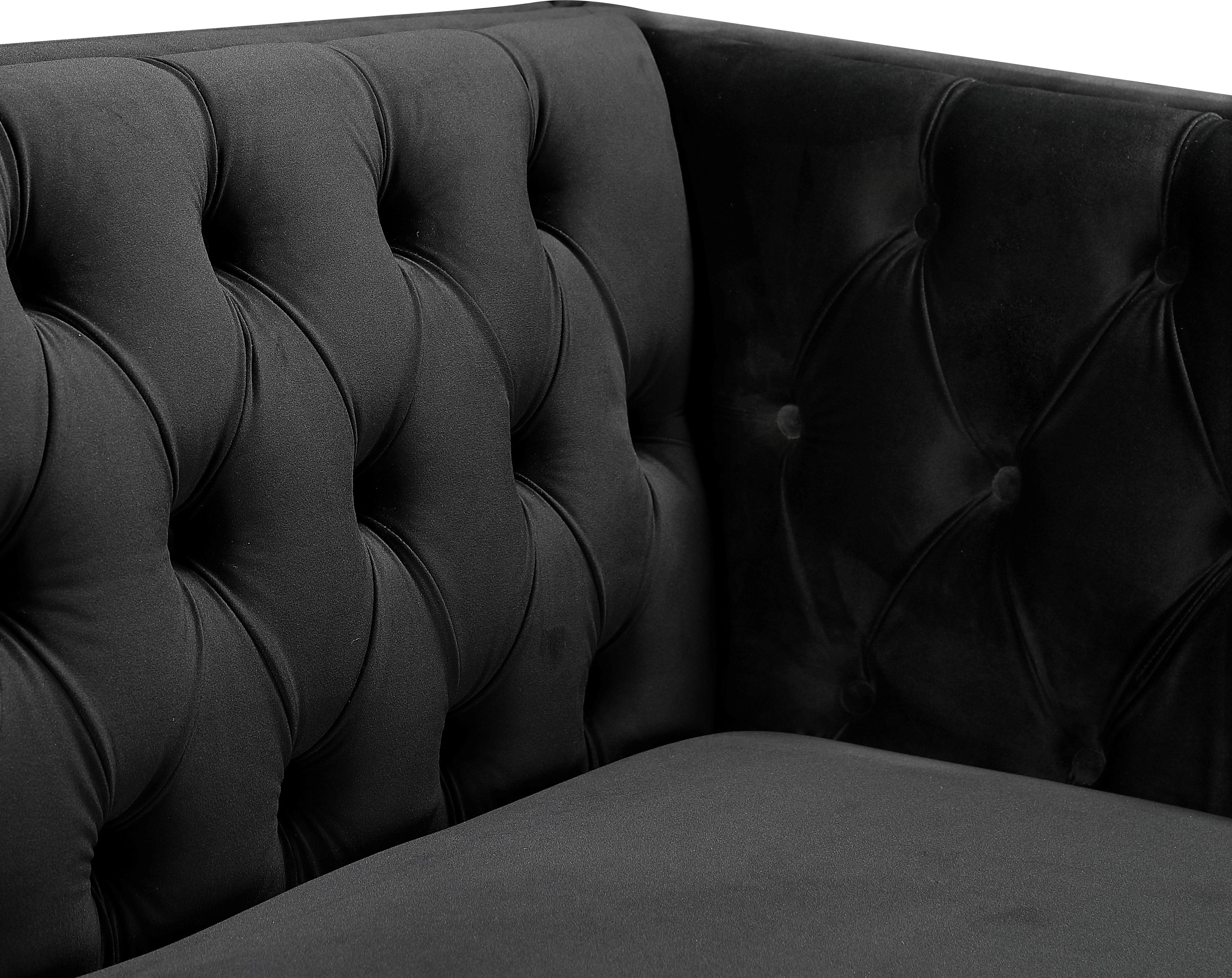 Michelle Black Velvet Chair - Luxury Home Furniture (MI)