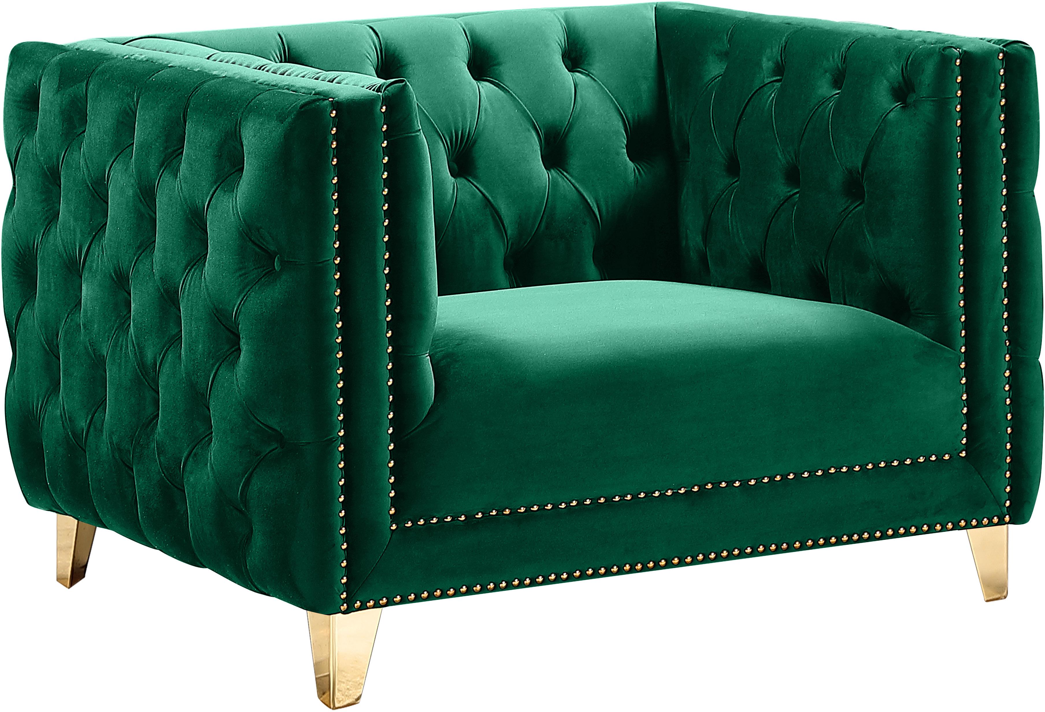 Michelle Green Velvet Chair - Luxury Home Furniture (MI)