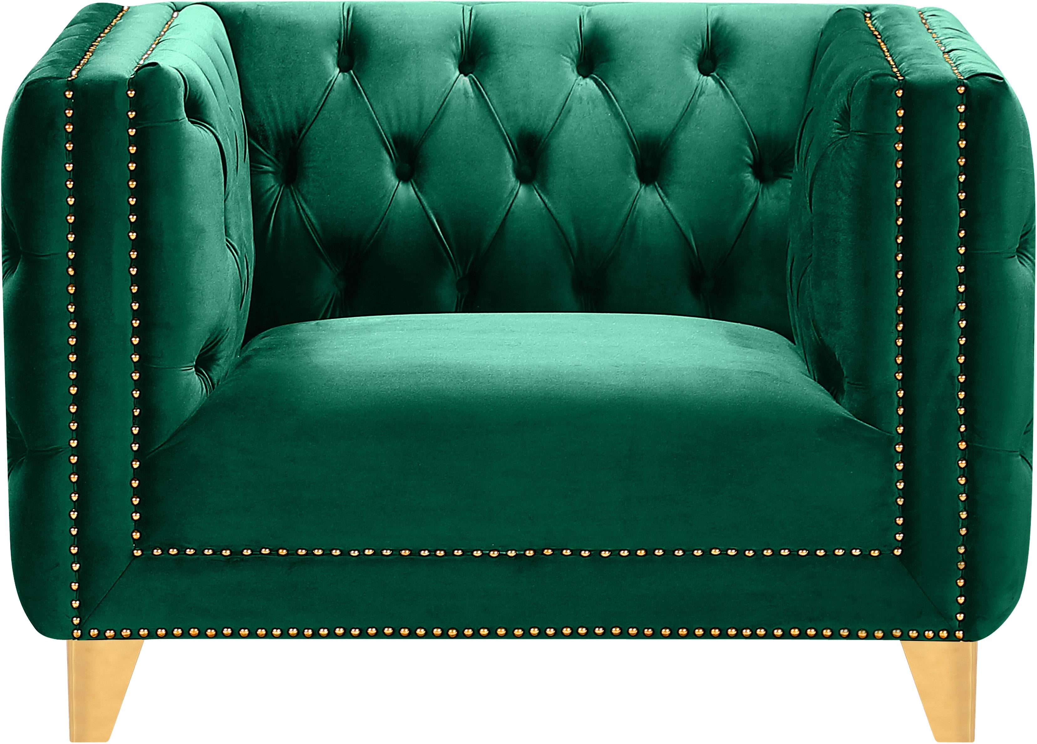 Michelle Green Velvet Chair - Luxury Home Furniture (MI)