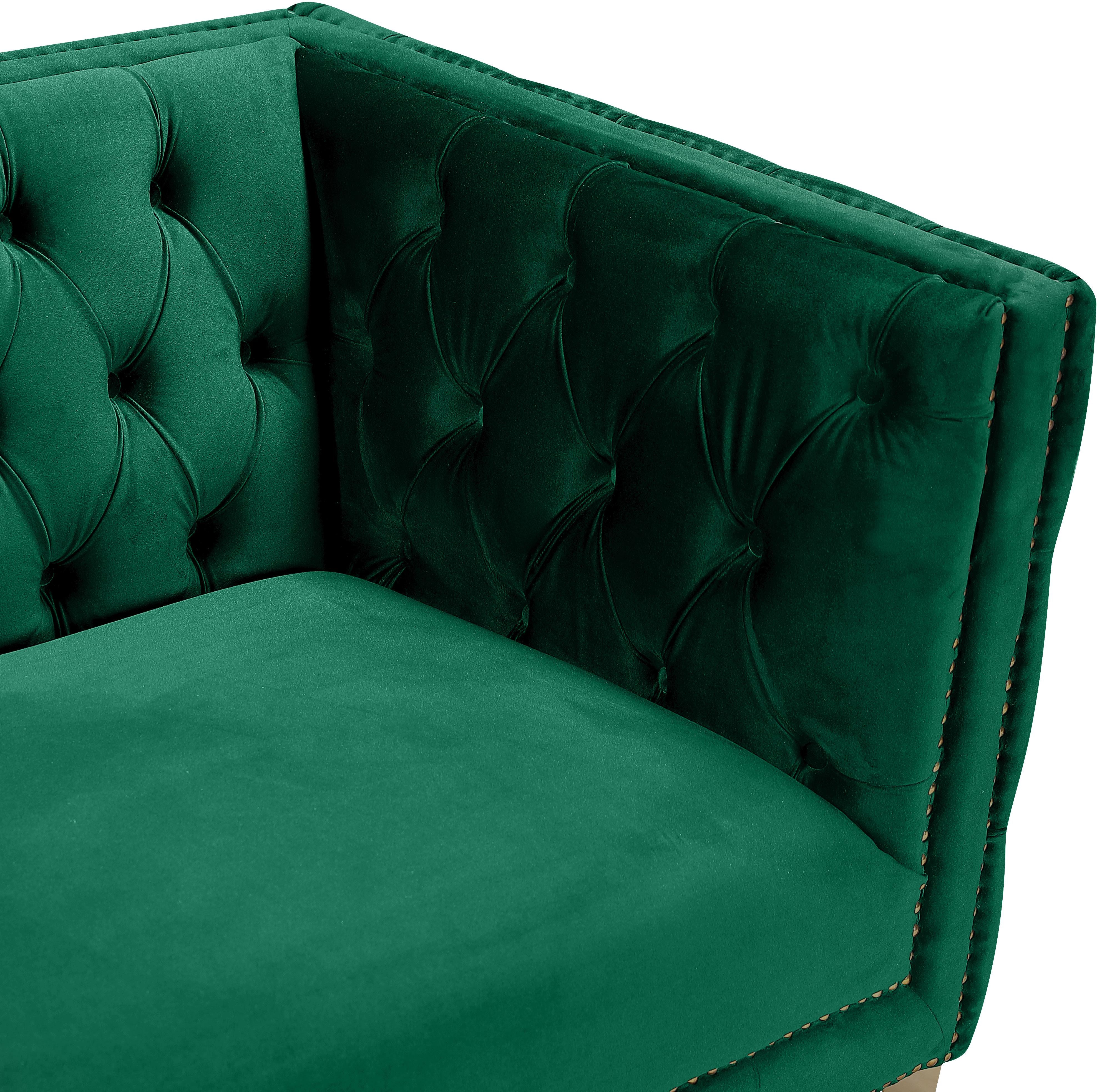 Michelle Green Velvet Sofa - Luxury Home Furniture (MI)
