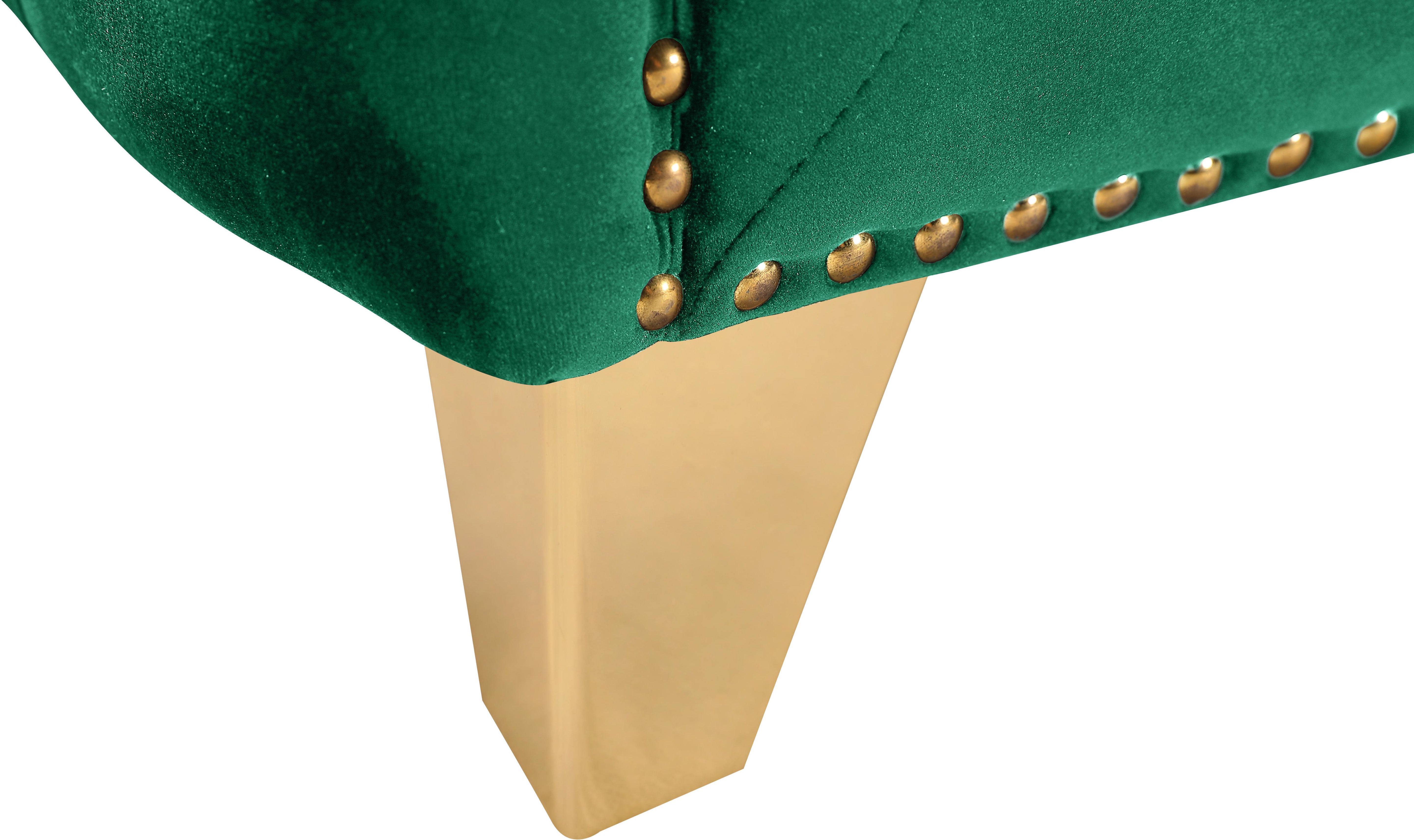 Michelle Green Velvet Sofa - Luxury Home Furniture (MI)