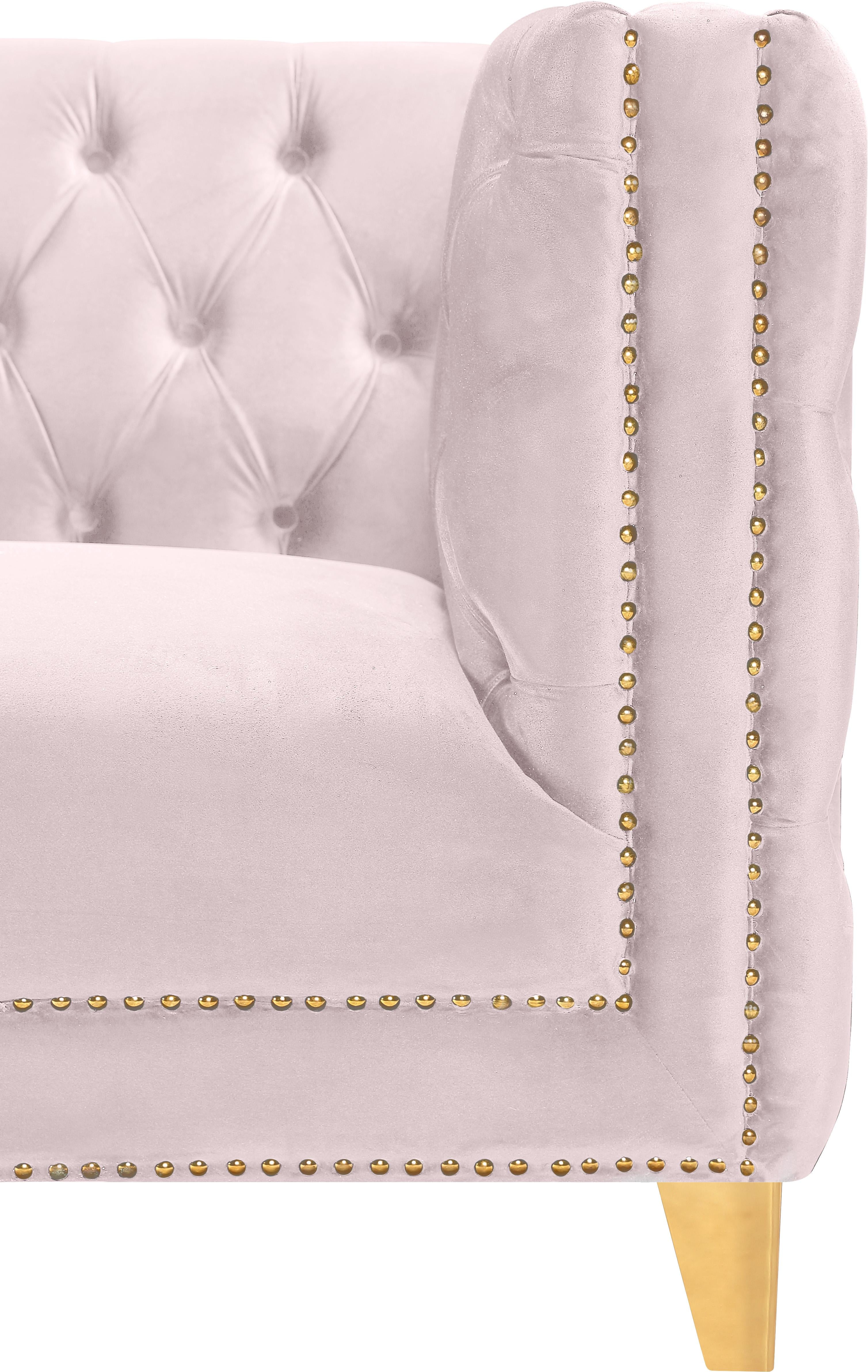 Michelle Pink Velvet Chair - Luxury Home Furniture (MI)