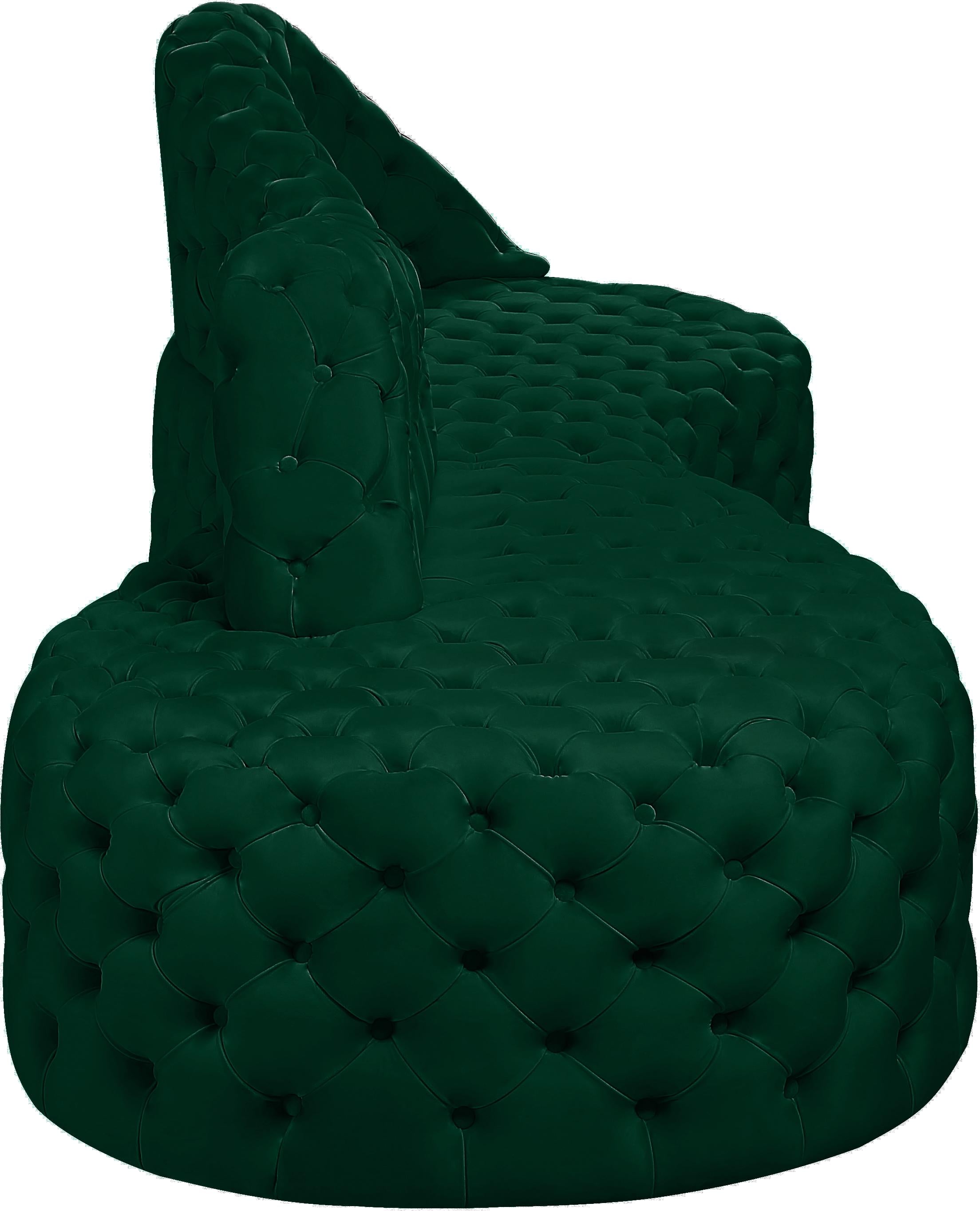 Royal Green Velvet 2pc. Sectional - Luxury Home Furniture (MI)
