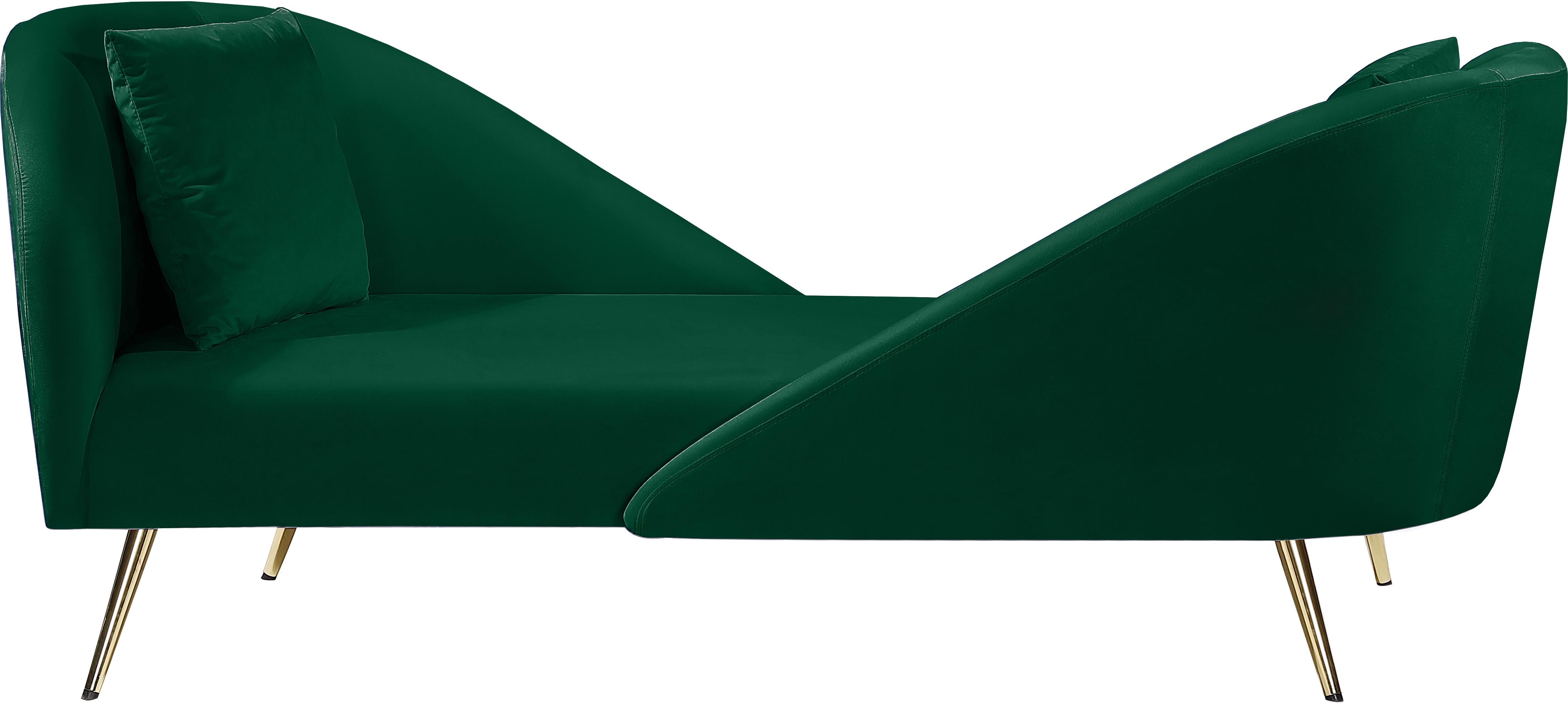 Nolan Green Velvet Chaise - Luxury Home Furniture (MI)