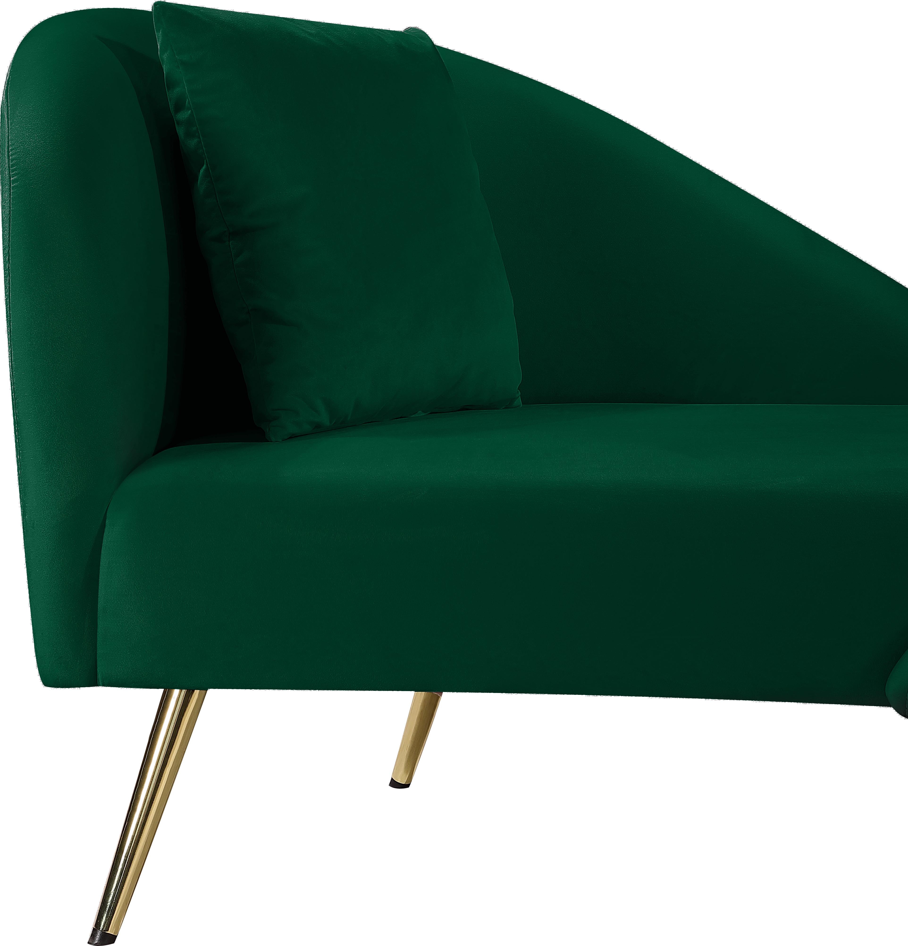 Nolan Green Velvet Chaise - Luxury Home Furniture (MI)