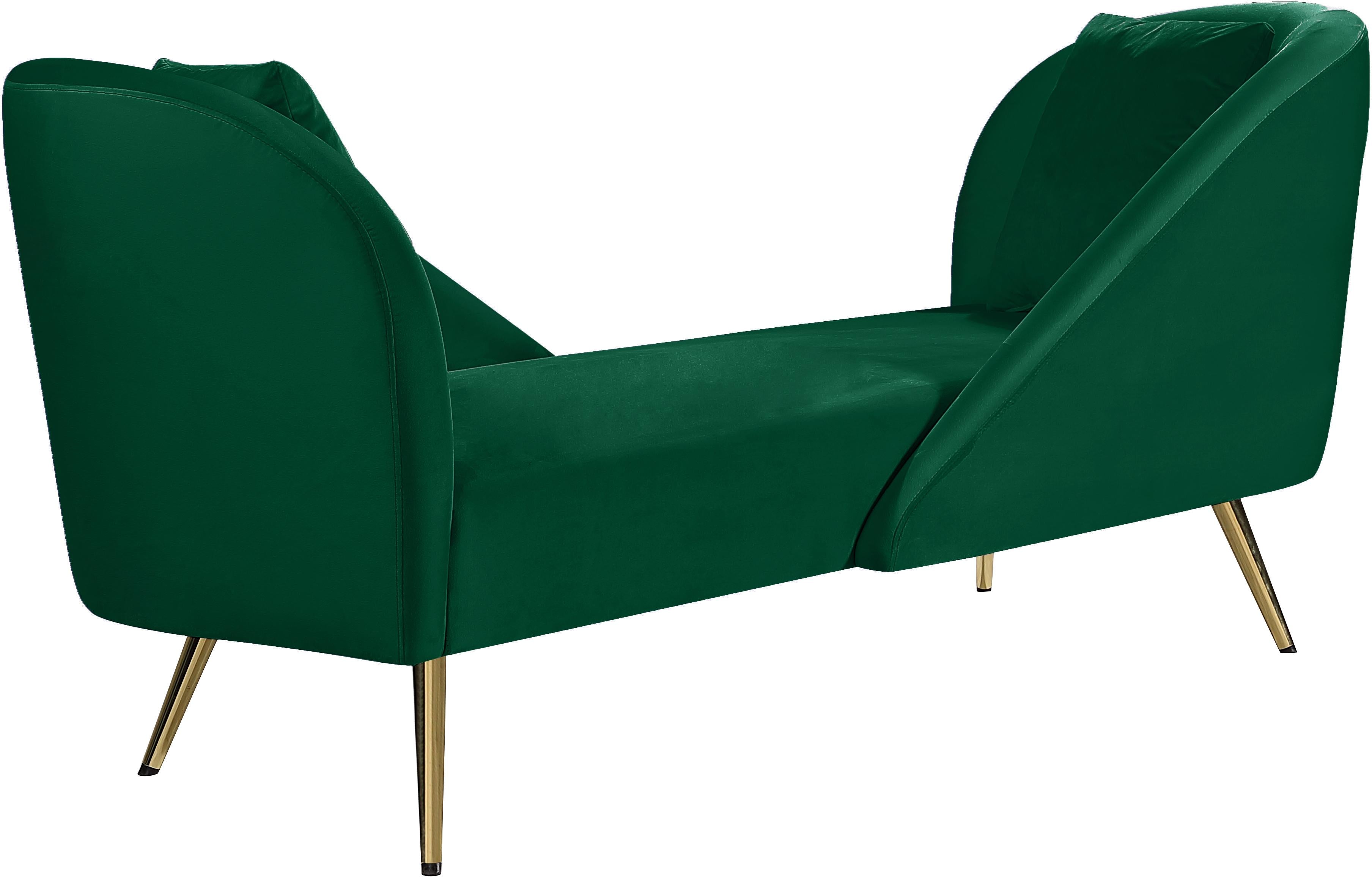 Nolan Green Velvet Chaise - Luxury Home Furniture (MI)