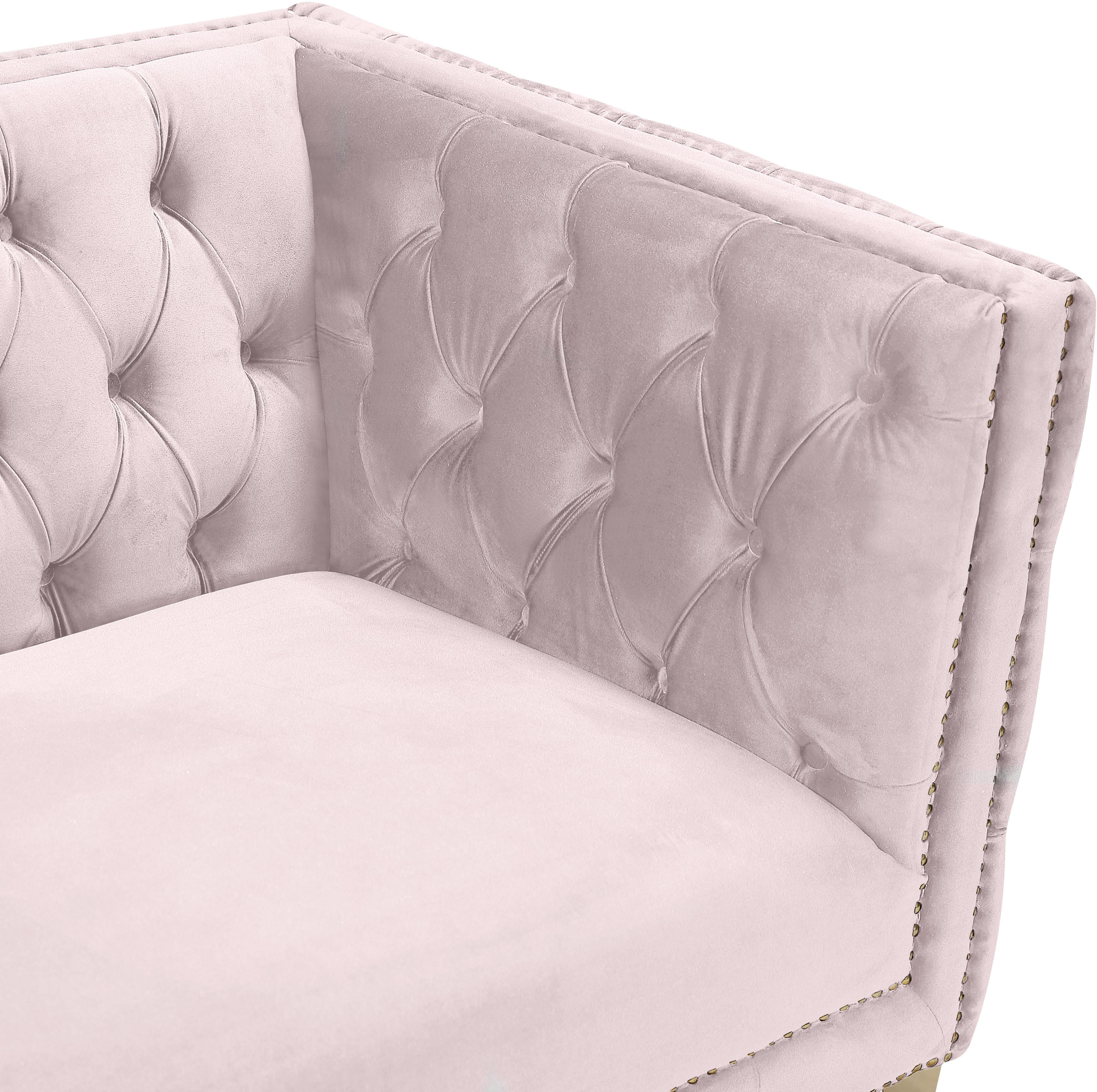 Michelle Pink Velvet Chair - Luxury Home Furniture (MI)
