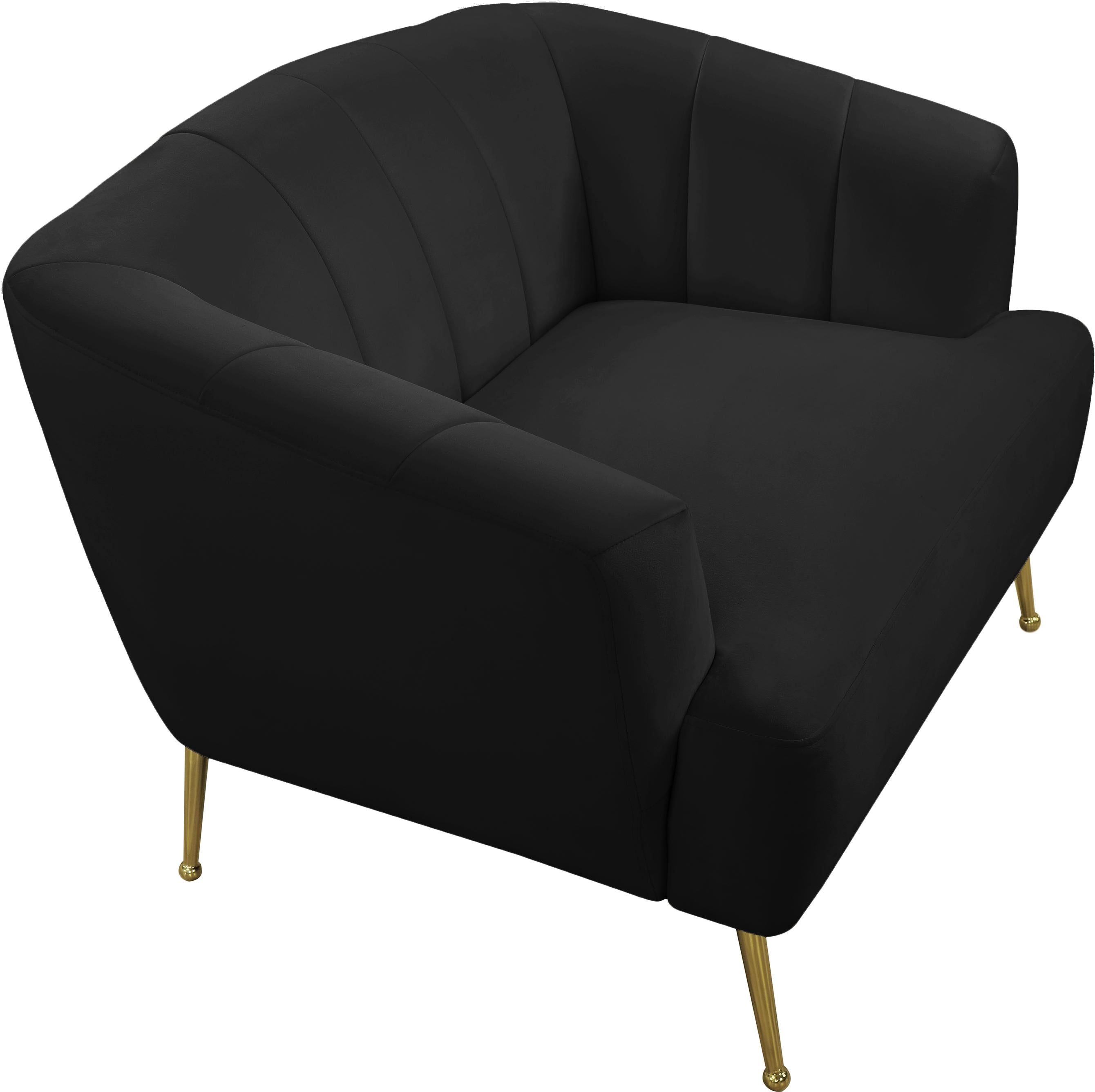 Tori Black Velvet Chair - Luxury Home Furniture (MI)