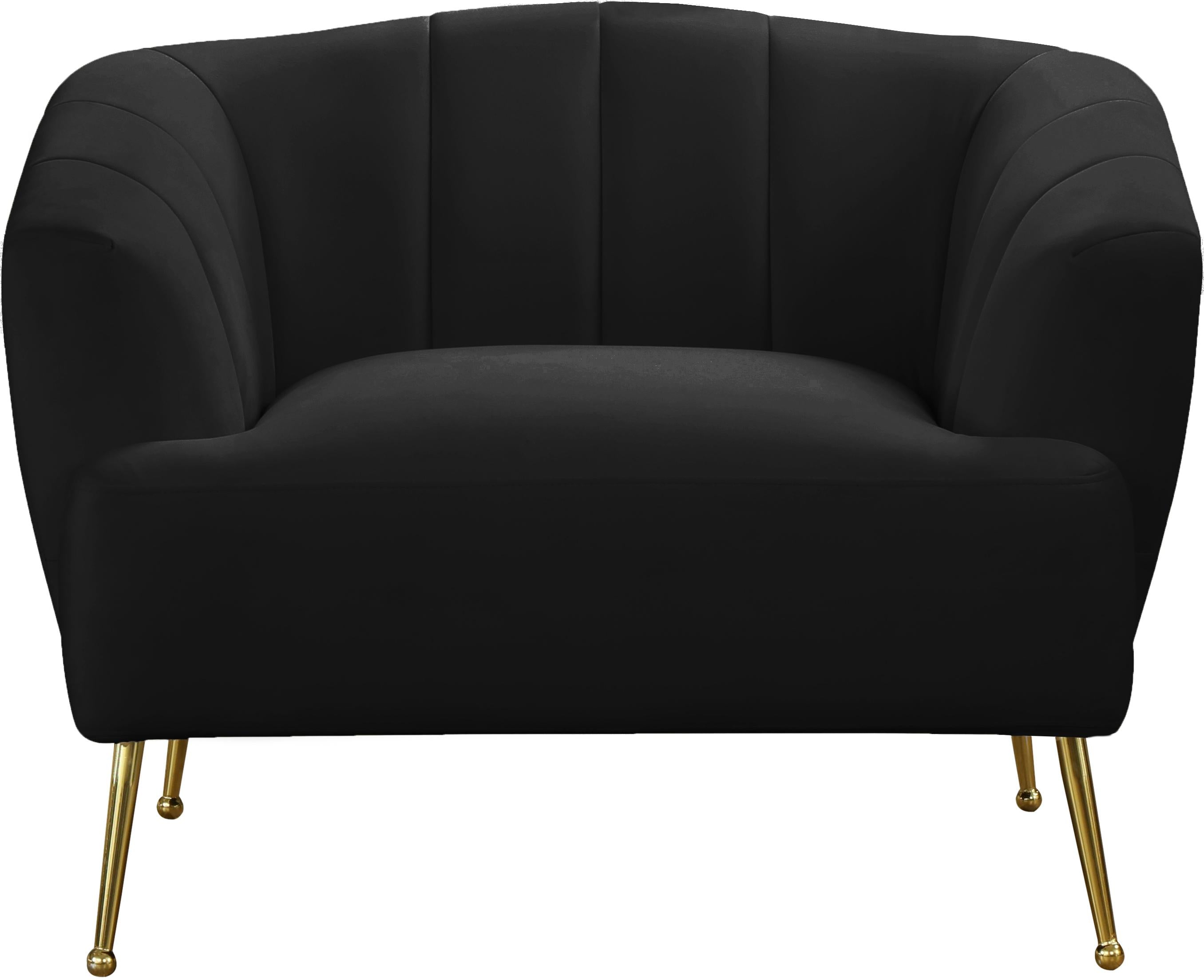 Tori Black Velvet Chair - Luxury Home Furniture (MI)