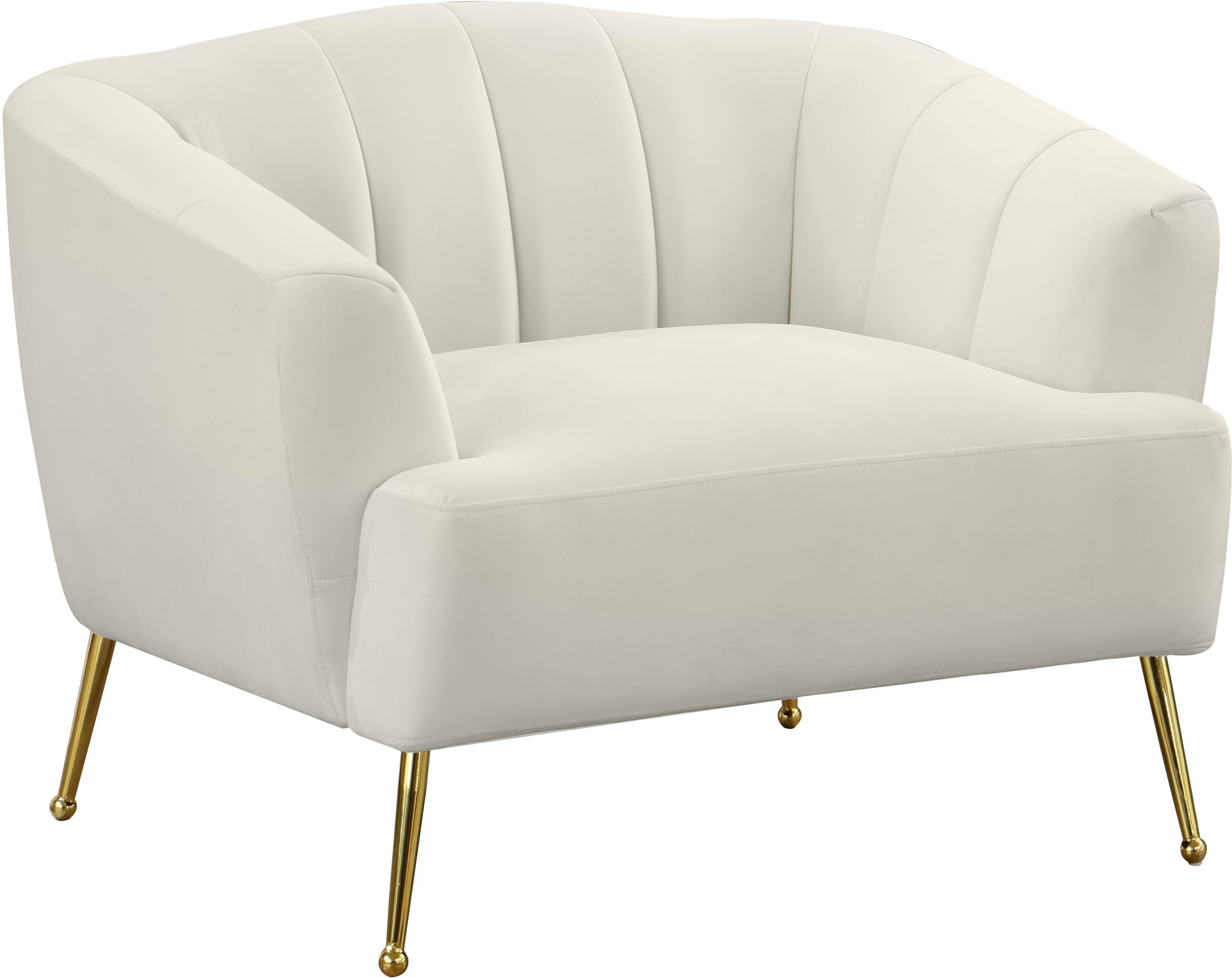Tori Cream Velvet Chair - Luxury Home Furniture (MI)
