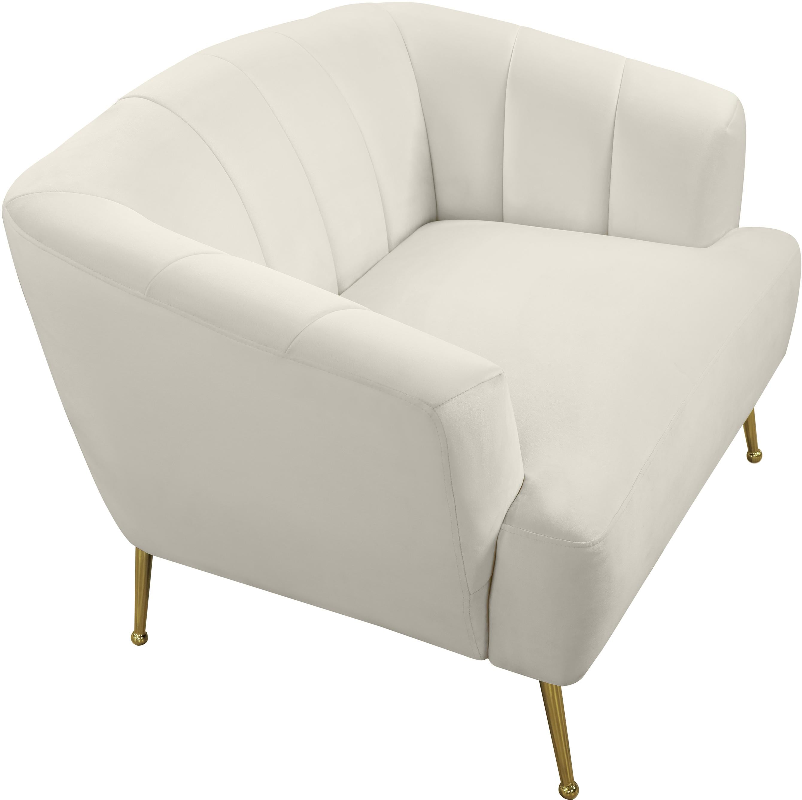 Tori Cream Velvet Chair - Luxury Home Furniture (MI)