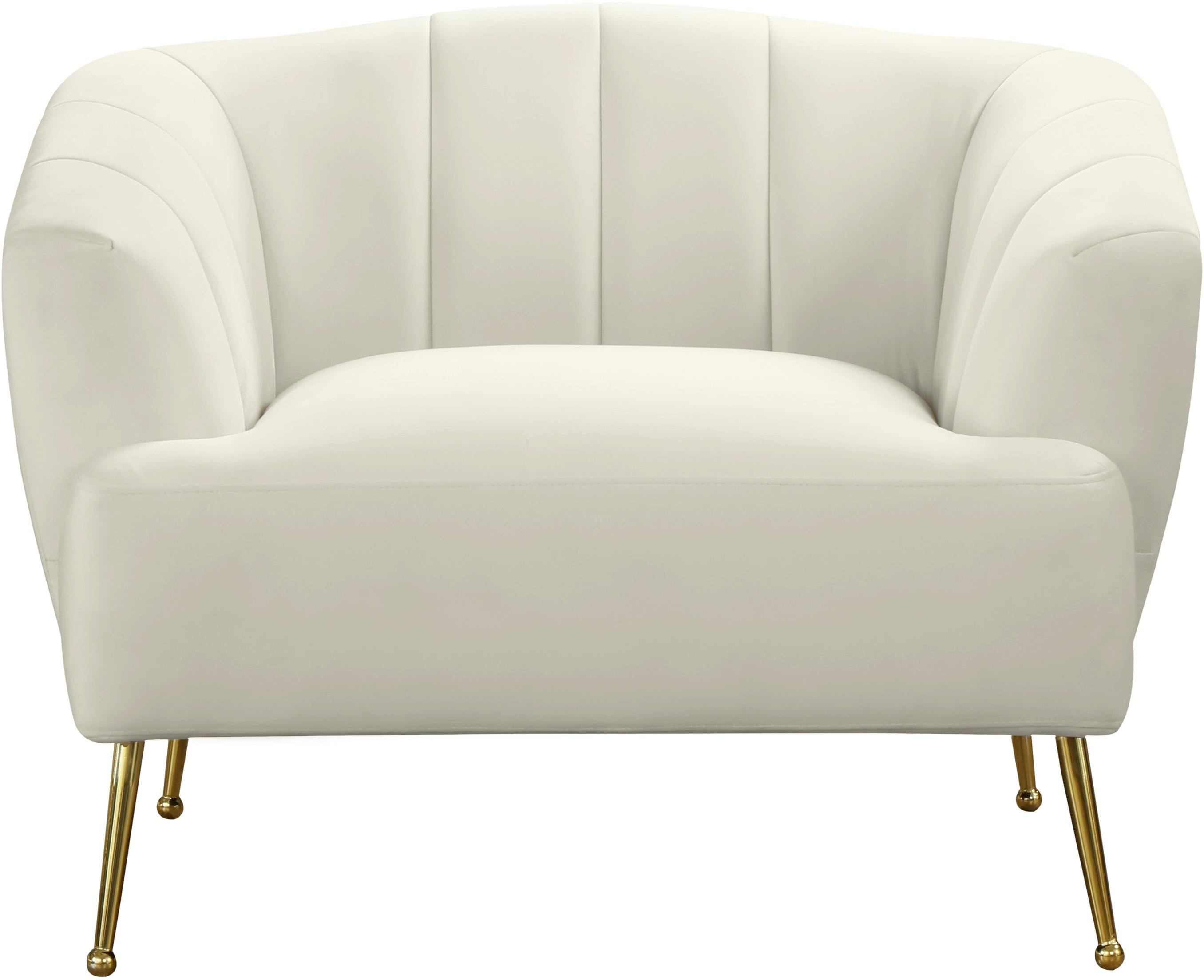 Tori Cream Velvet Chair - Luxury Home Furniture (MI)