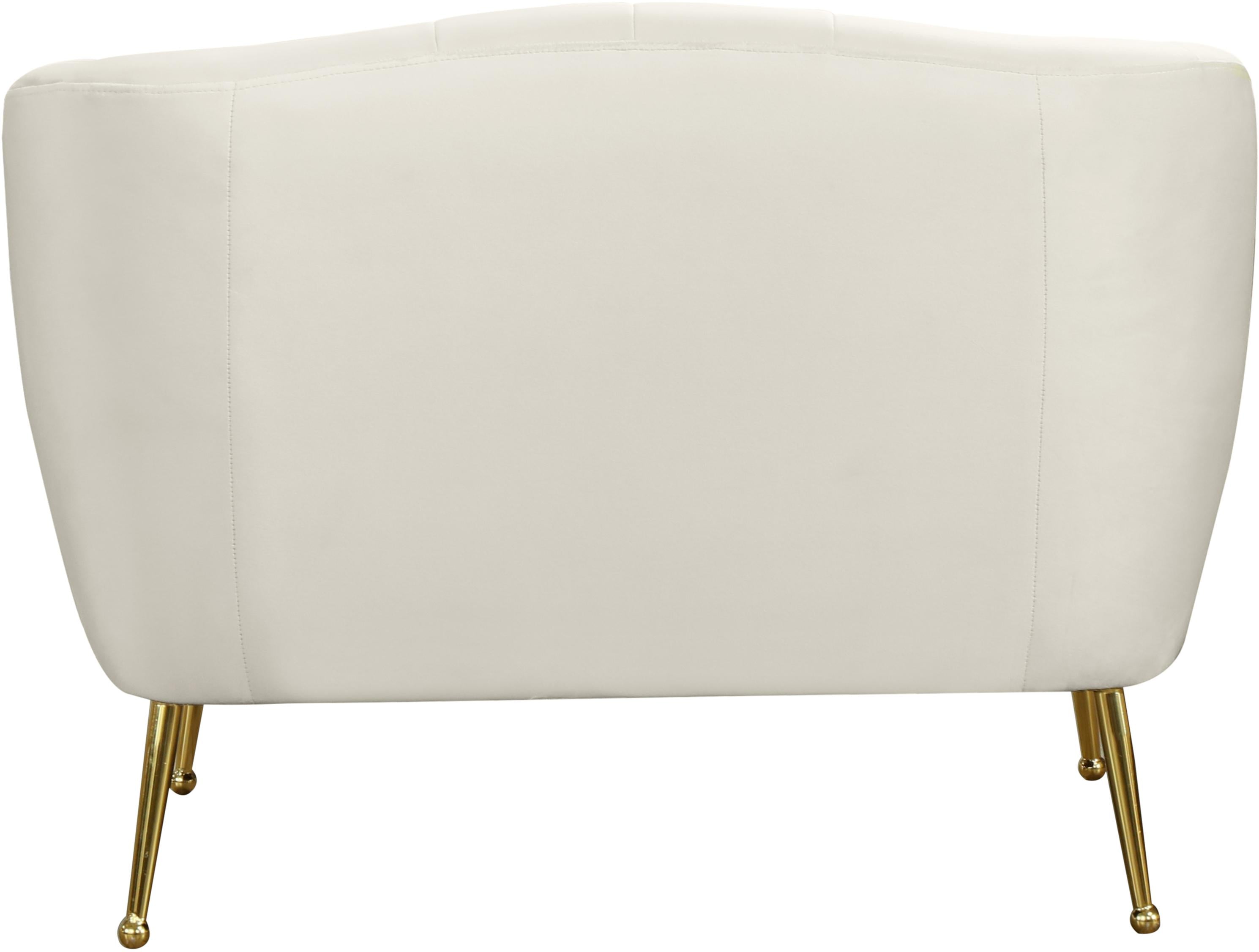 Tori Cream Velvet Chair - Luxury Home Furniture (MI)