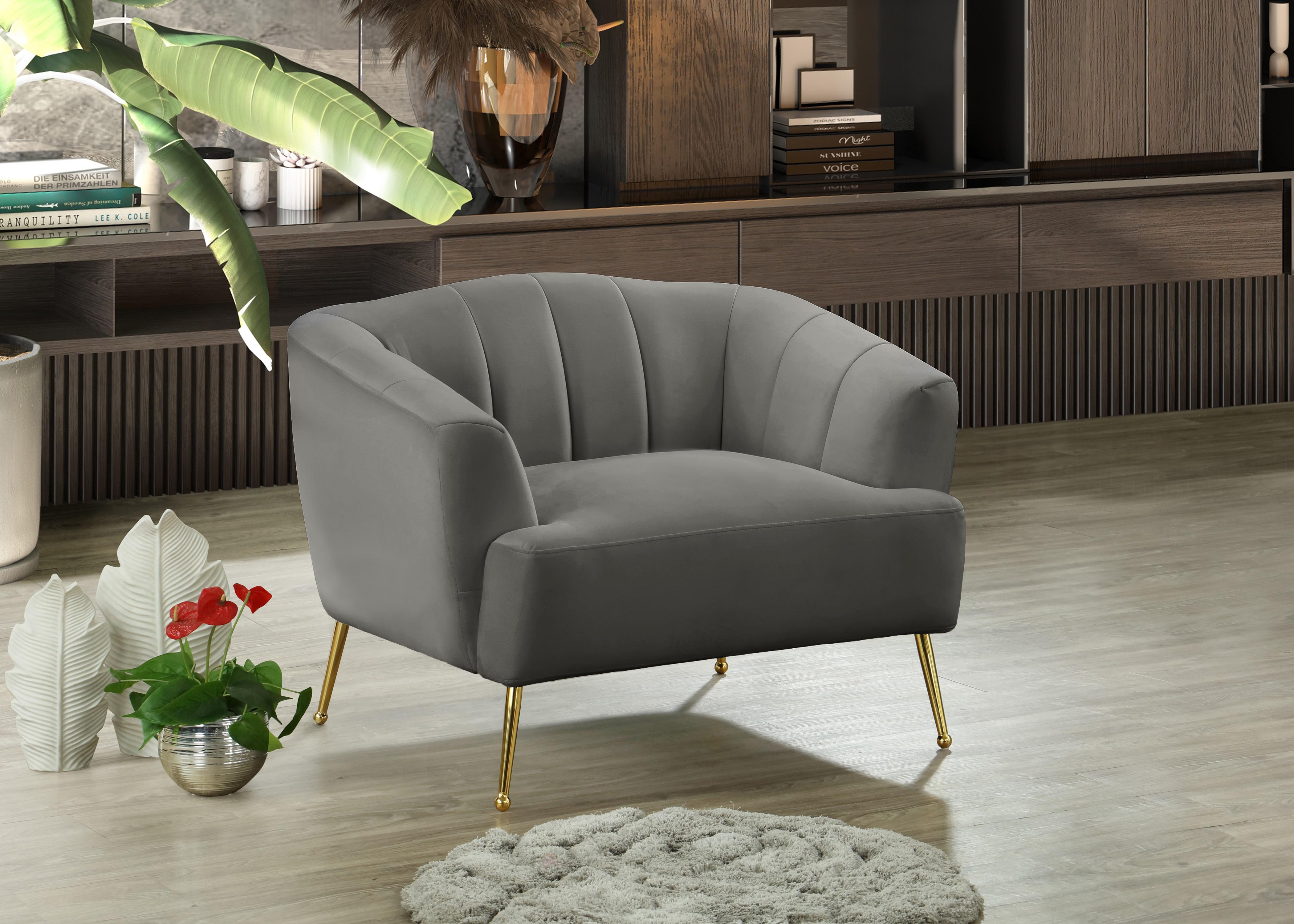Tori Grey Velvet Chair - Luxury Home Furniture (MI)