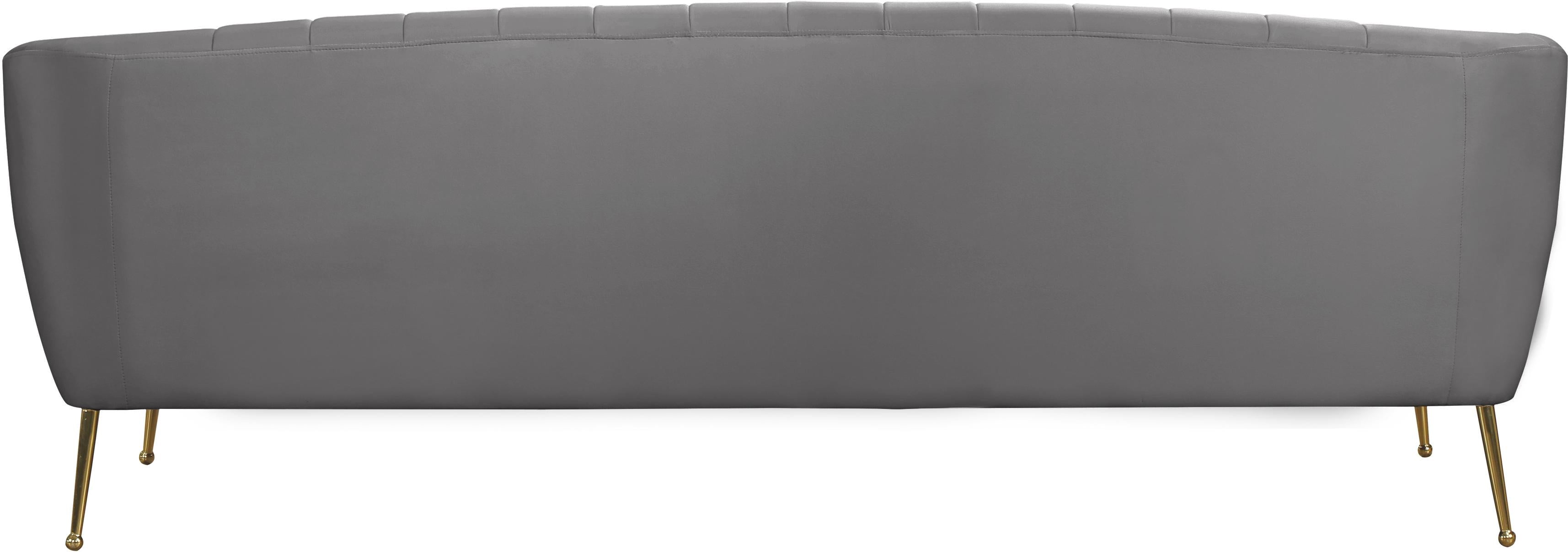 Tori Grey Velvet Sofa - Luxury Home Furniture (MI)