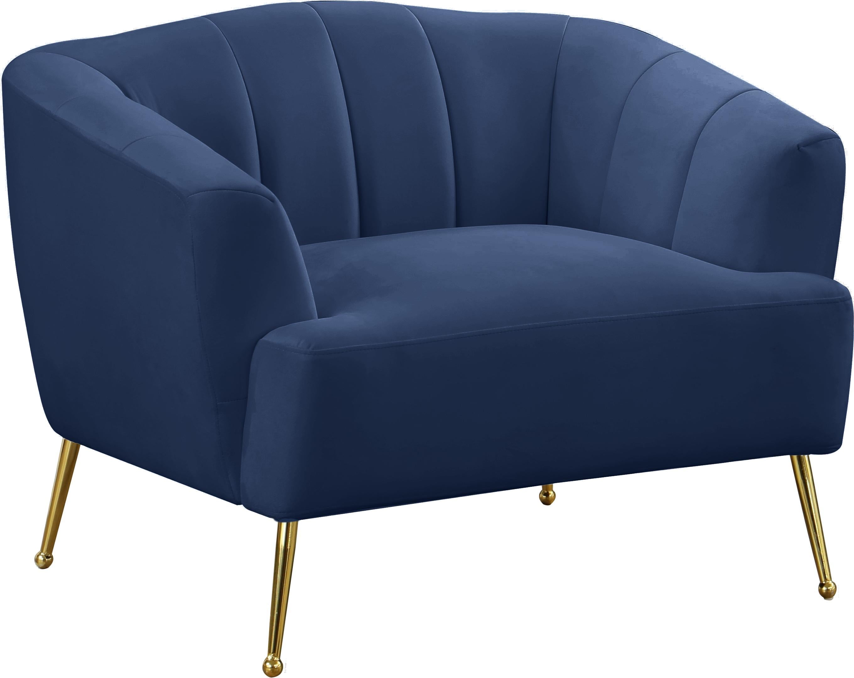 Tori Navy Velvet Chair - Luxury Home Furniture (MI)