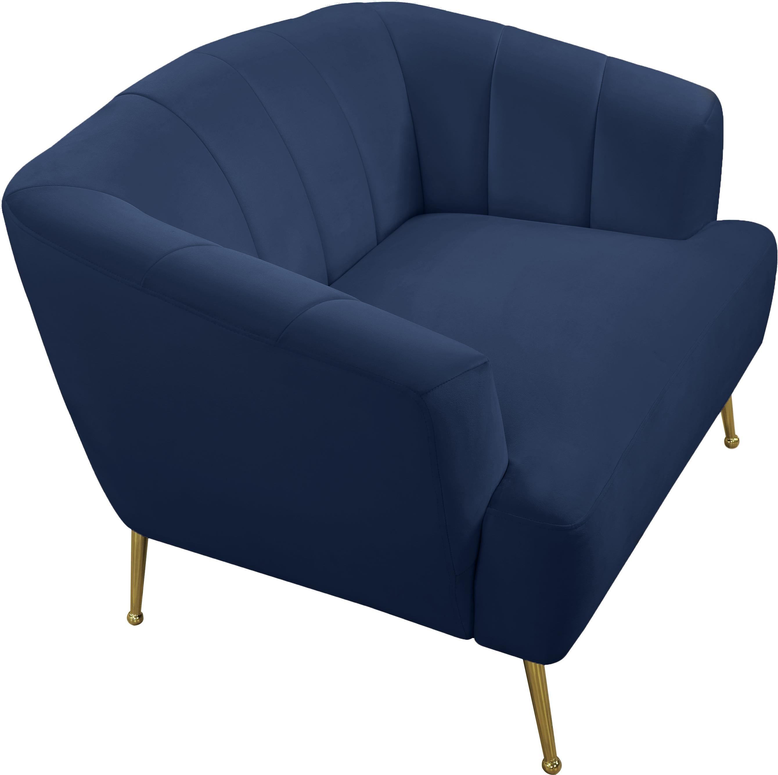 Tori Navy Velvet Chair - Luxury Home Furniture (MI)