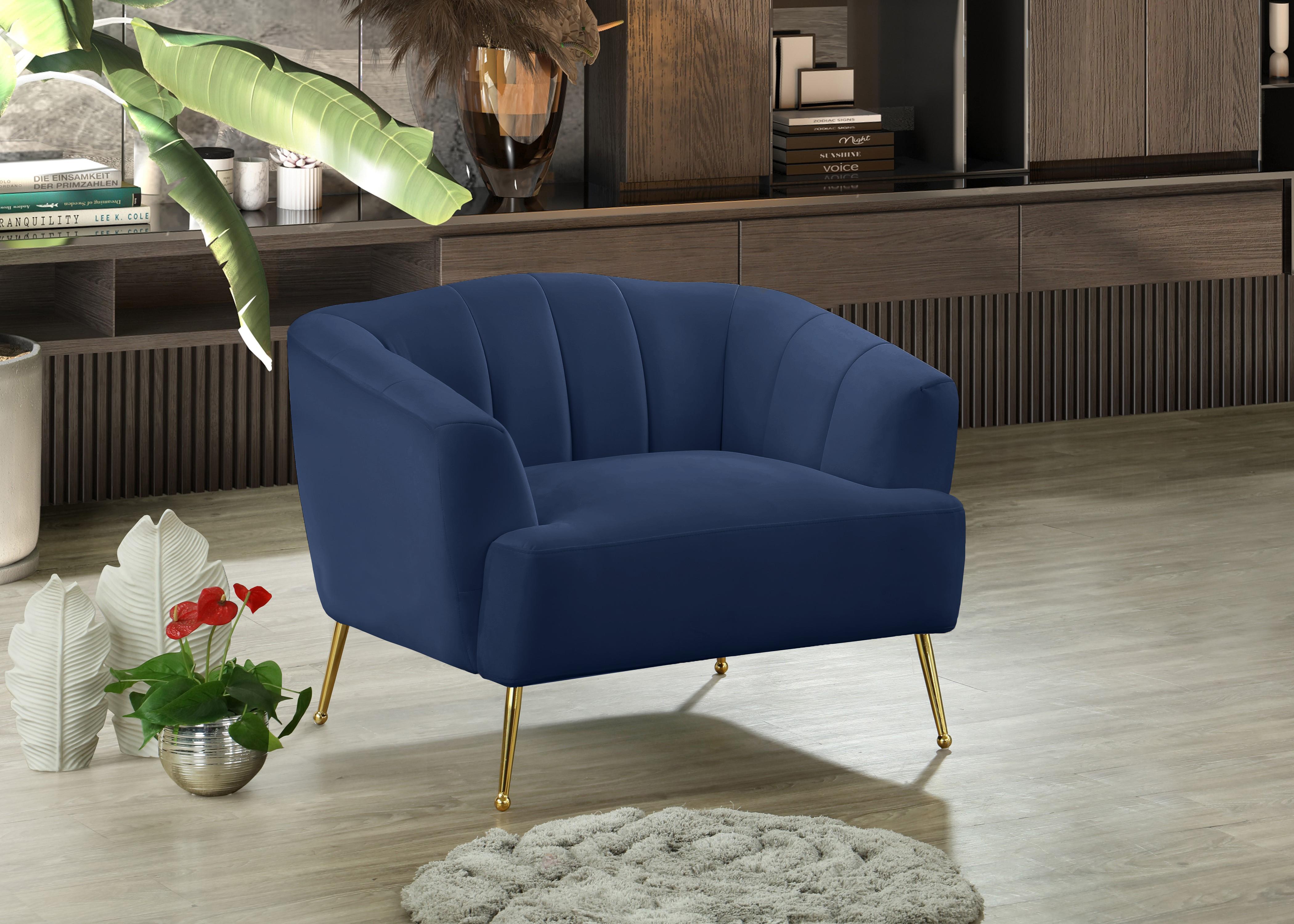 Tori Navy Velvet Chair - Luxury Home Furniture (MI)