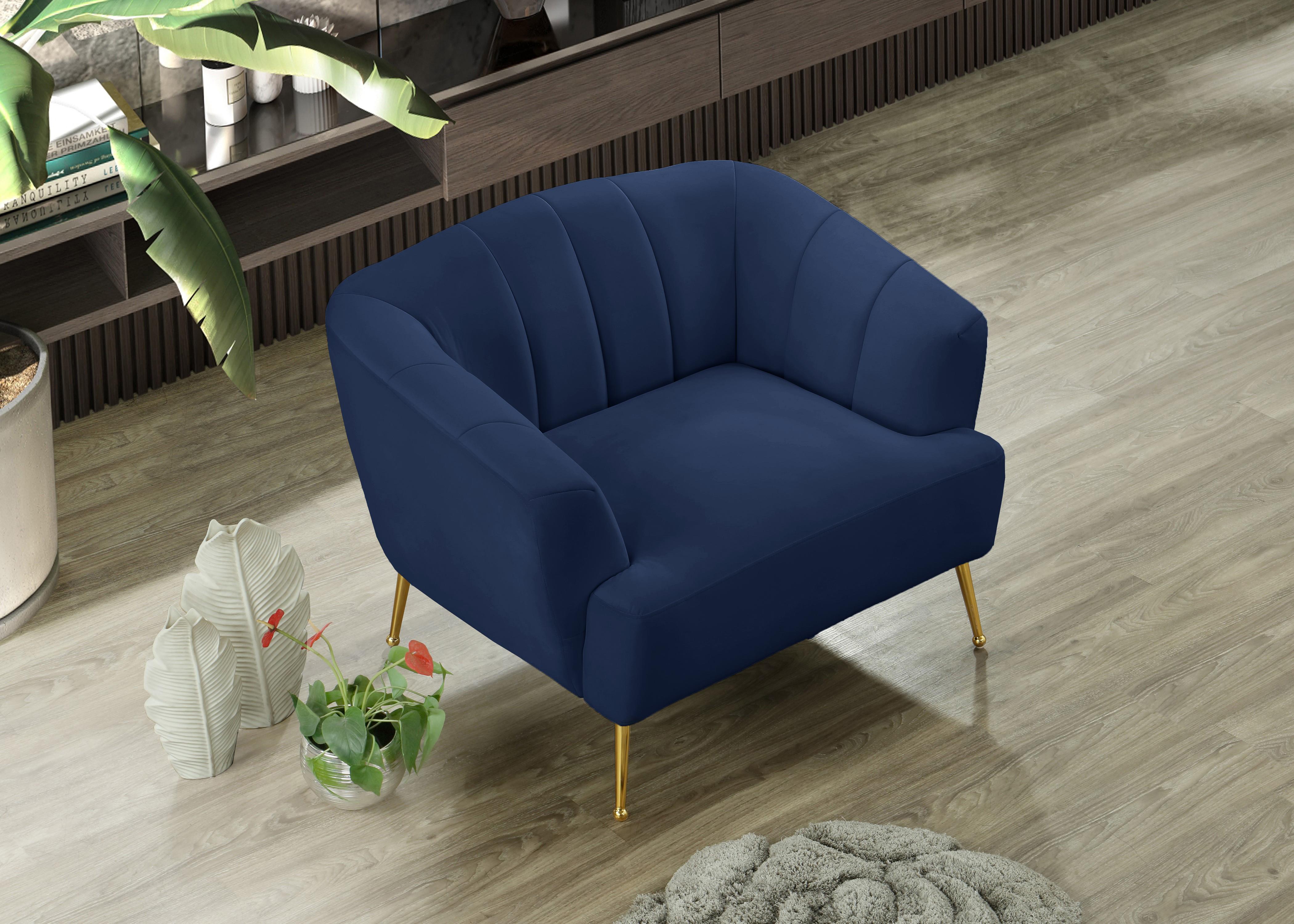 Tori Navy Velvet Chair - Luxury Home Furniture (MI)