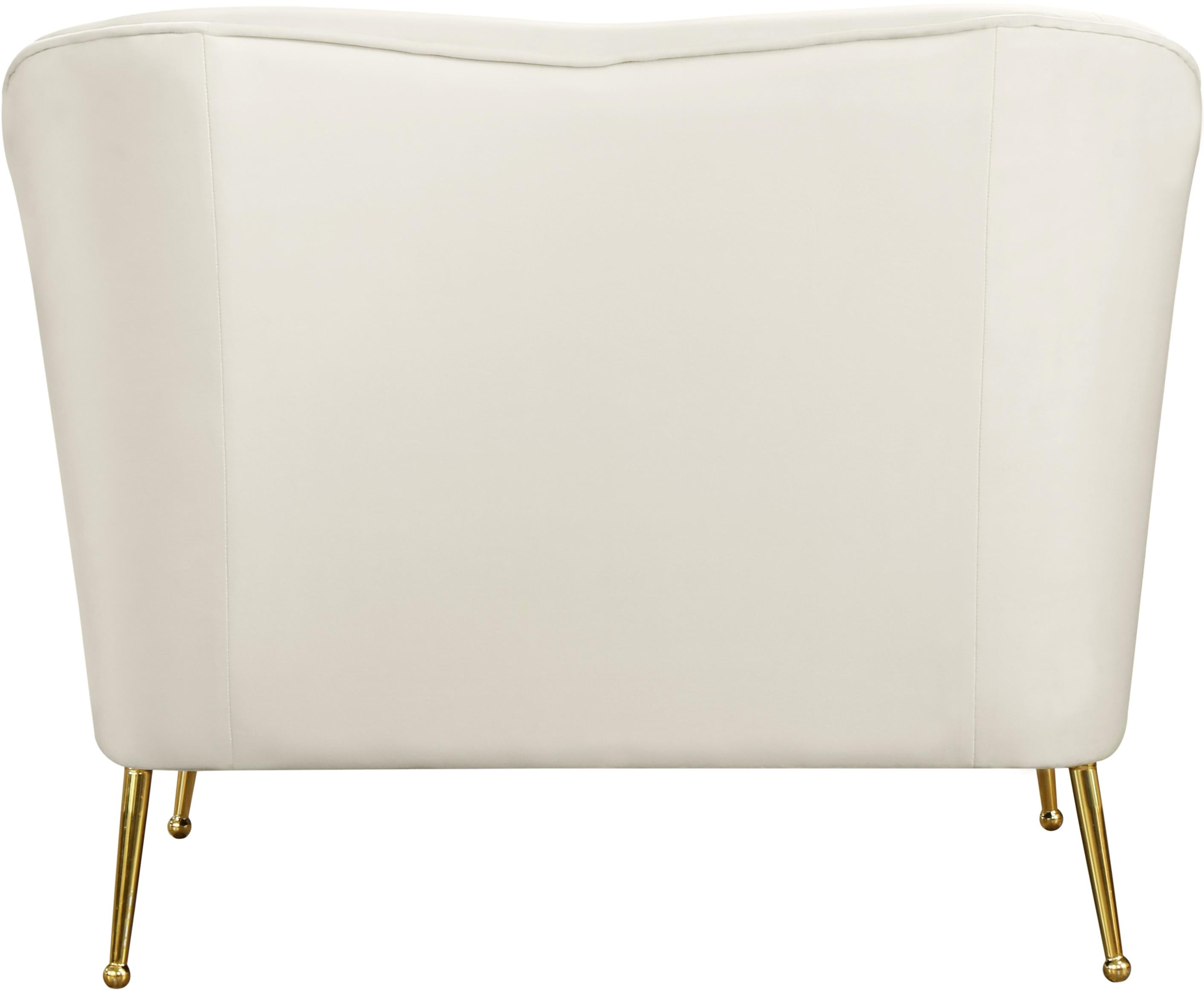 Hermosa Cream Velvet Chair - Luxury Home Furniture (MI)