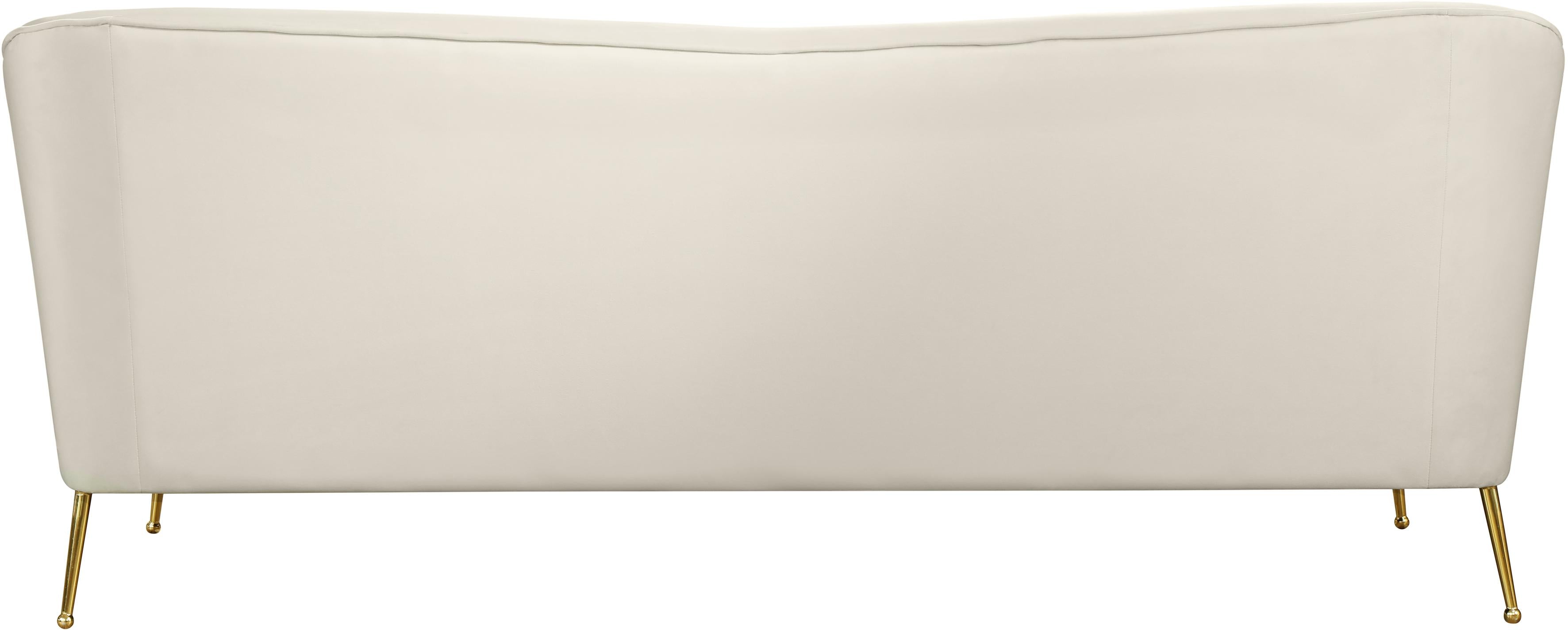Hermosa Cream Velvet Sofa - Luxury Home Furniture (MI)