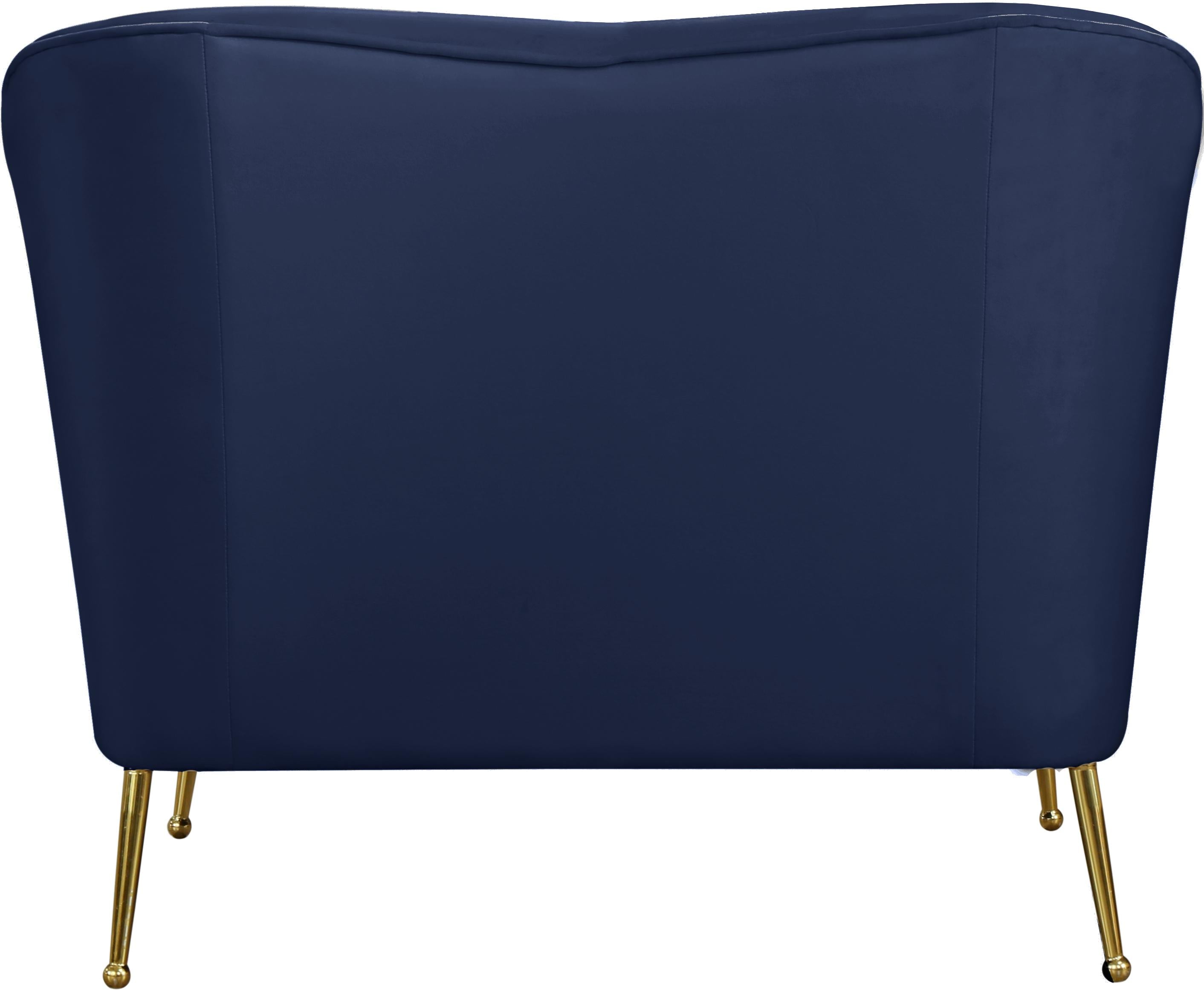 Hermosa Navy Velvet Chair - Luxury Home Furniture (MI)