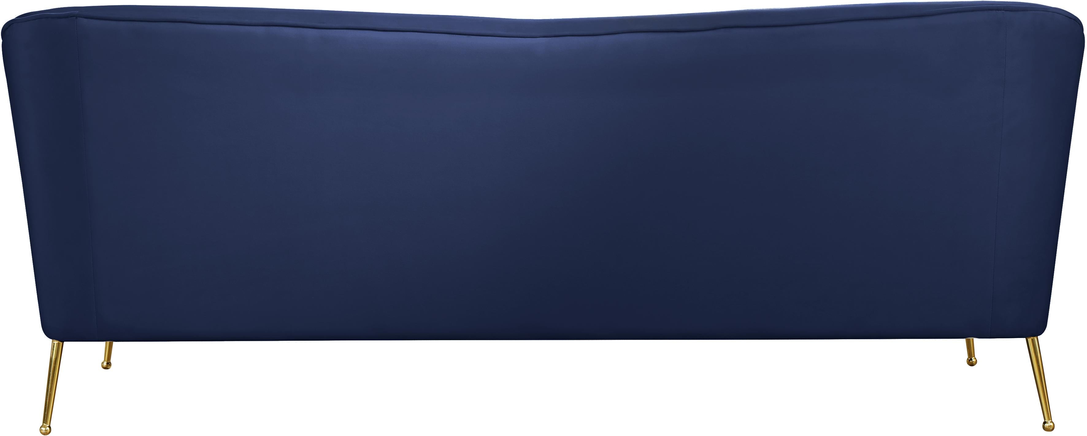 Hermosa Navy Velvet Sofa - Luxury Home Furniture (MI)