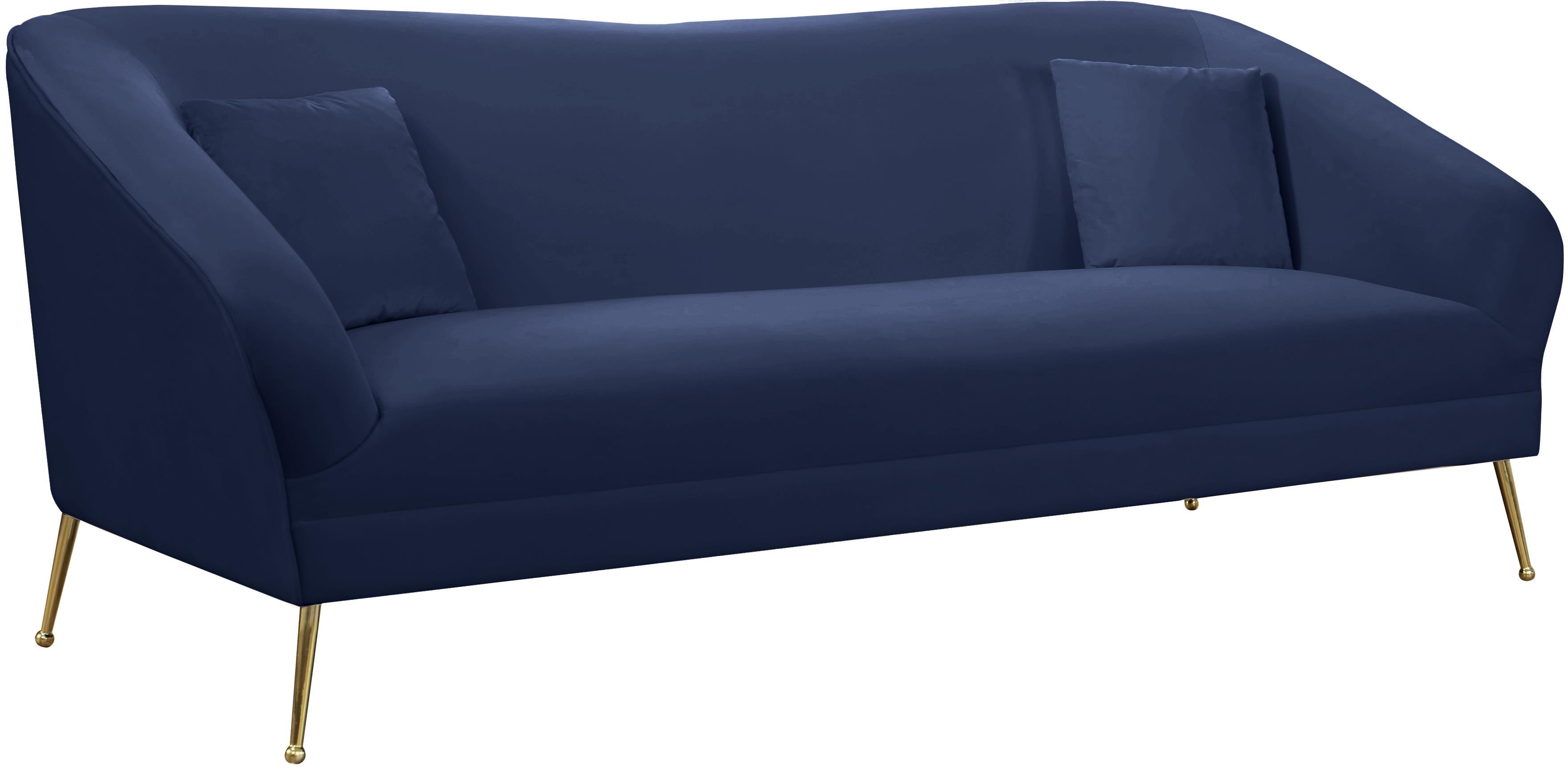 Hermosa Navy Velvet Sofa - Luxury Home Furniture (MI)