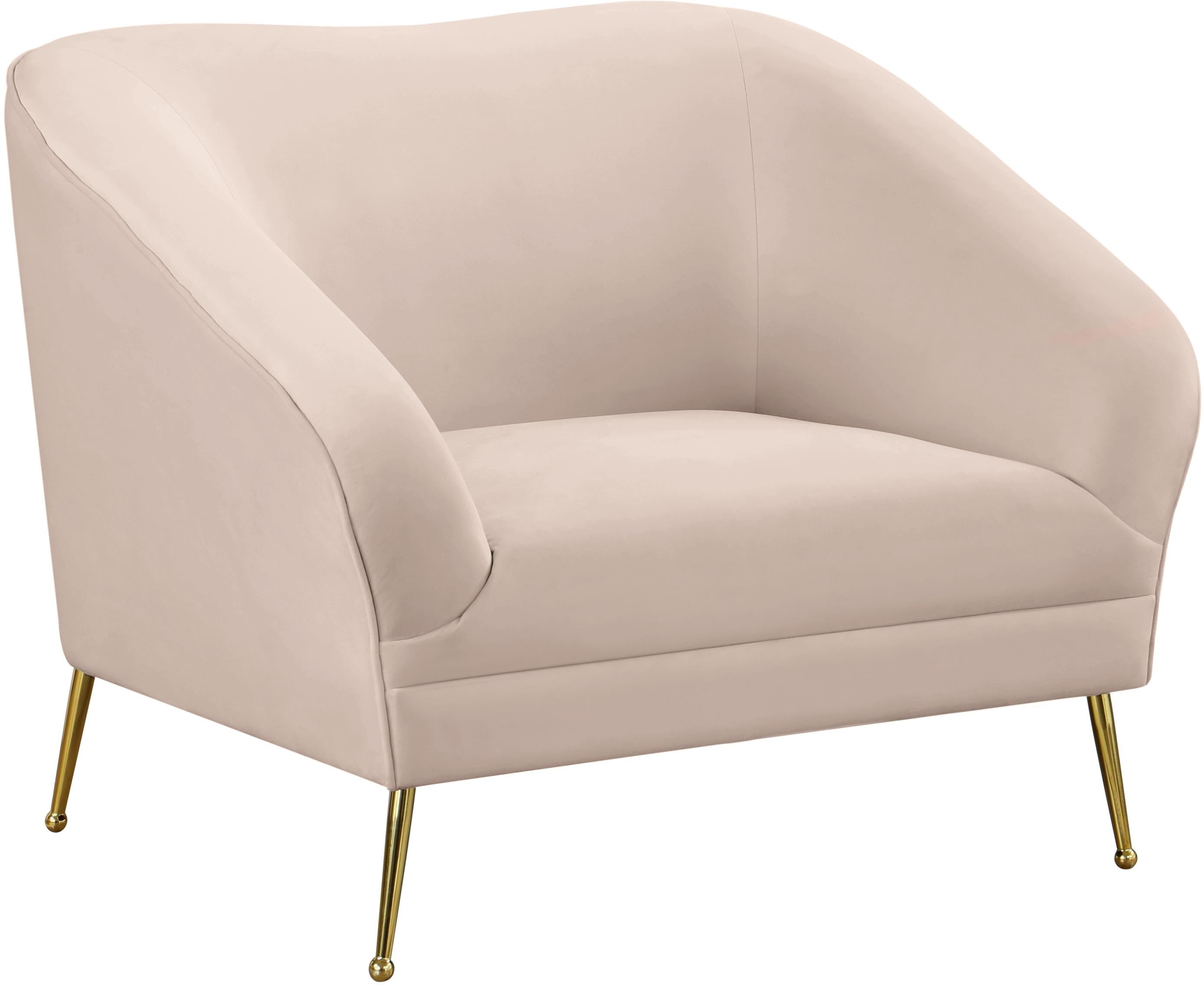 Hermosa Pink Velvet Chair - Luxury Home Furniture (MI)