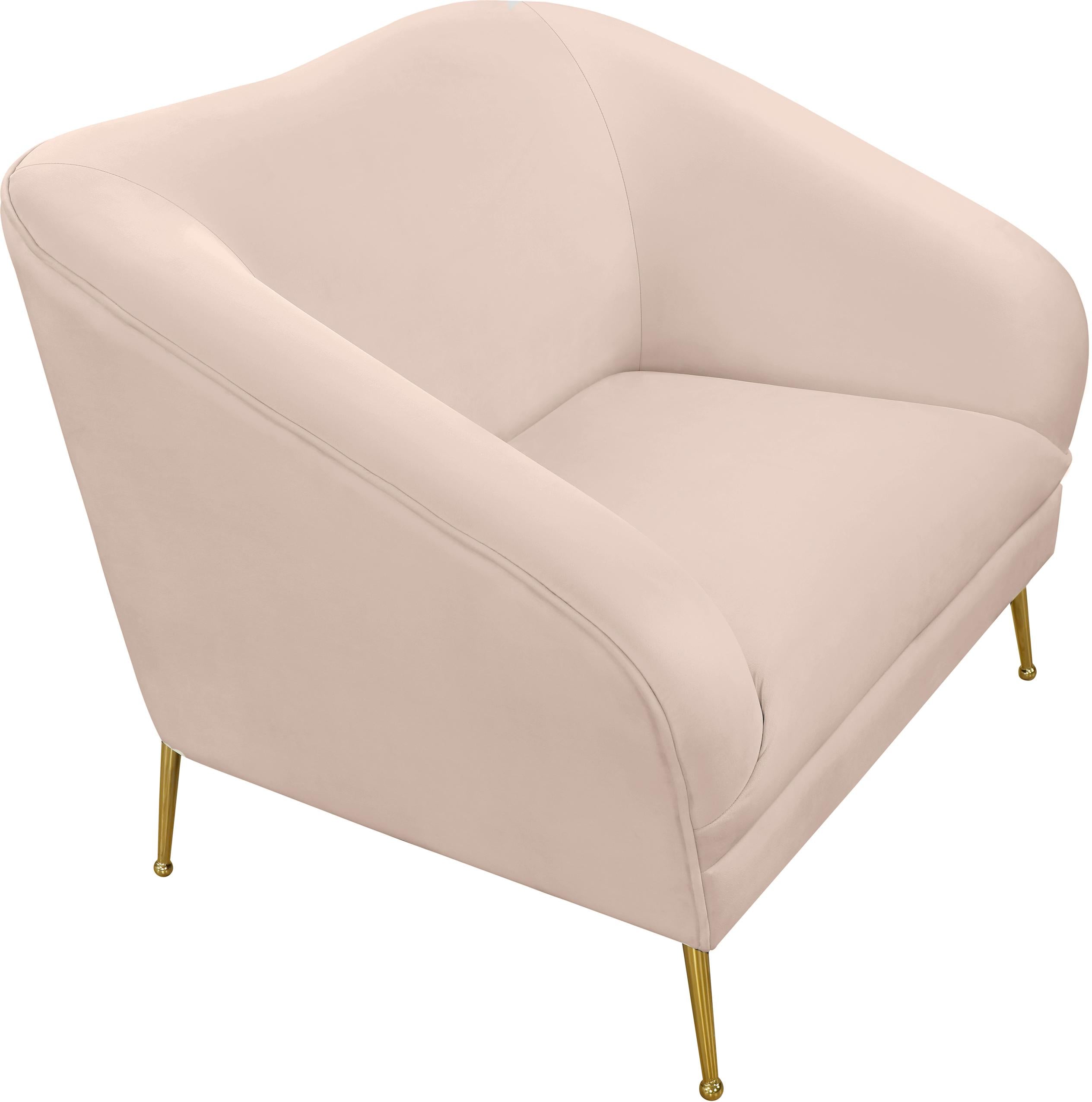 Hermosa Pink Velvet Chair - Luxury Home Furniture (MI)