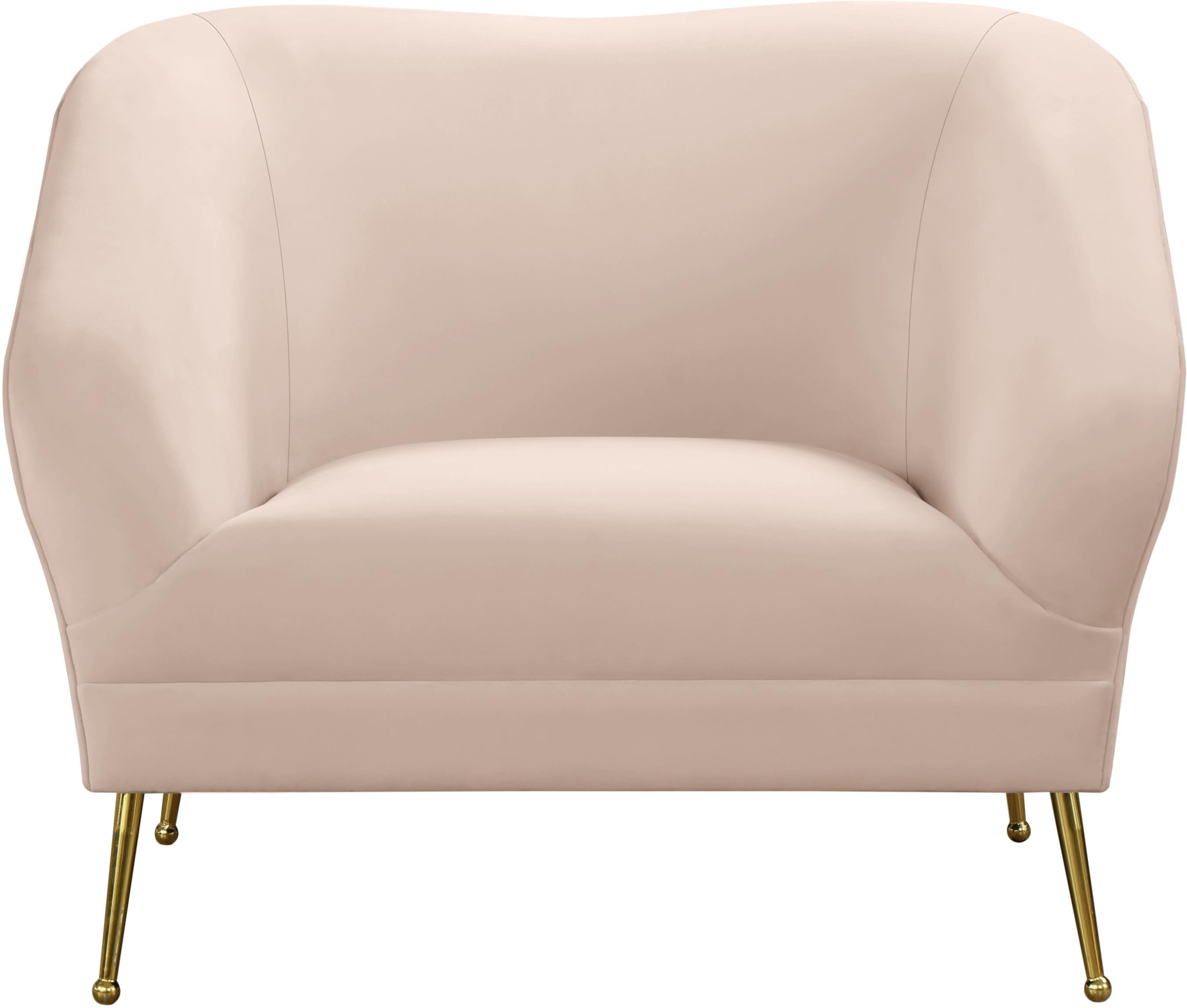 Hermosa Pink Velvet Chair - Luxury Home Furniture (MI)