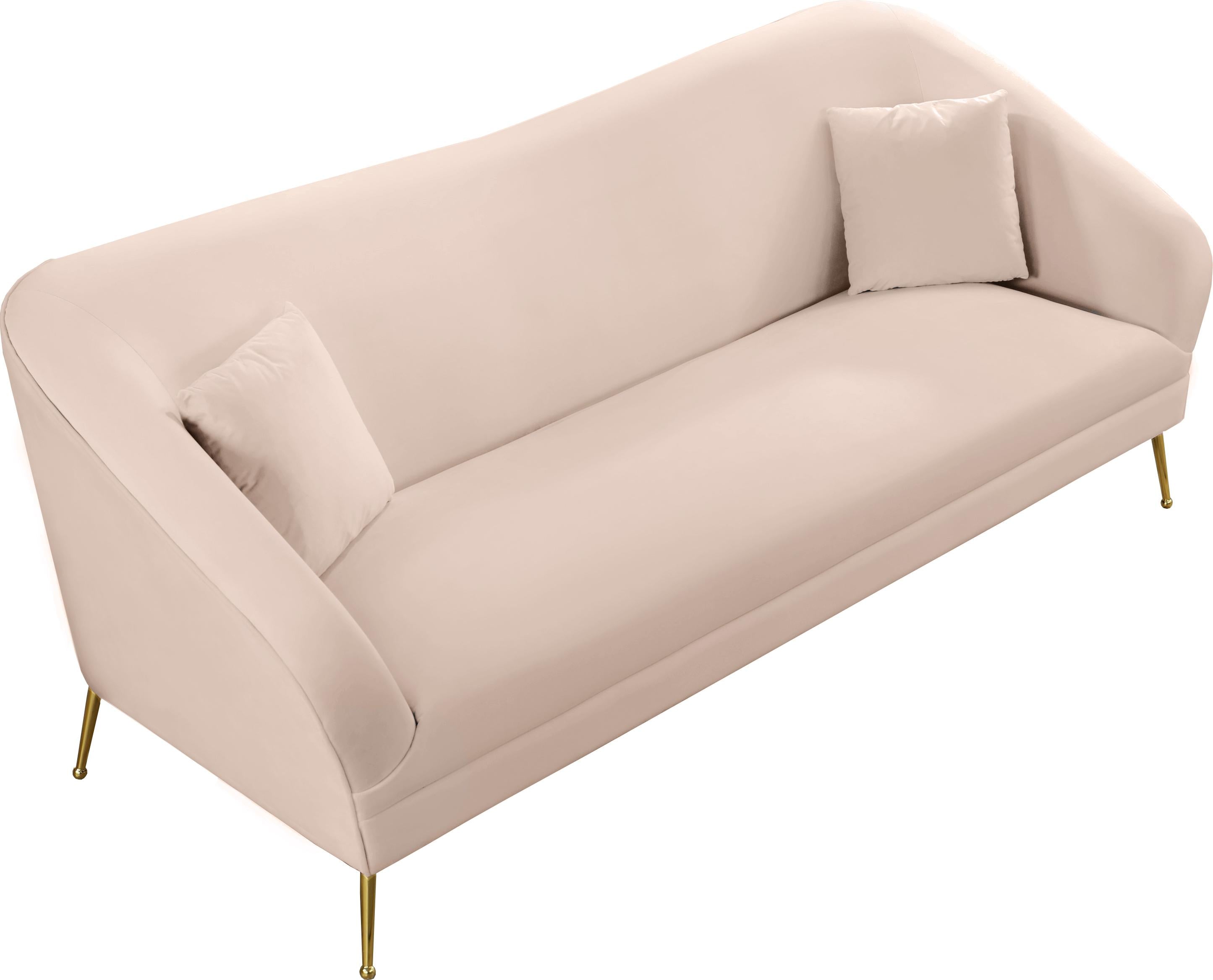 Hermosa Pink Velvet Sofa - Luxury Home Furniture (MI)