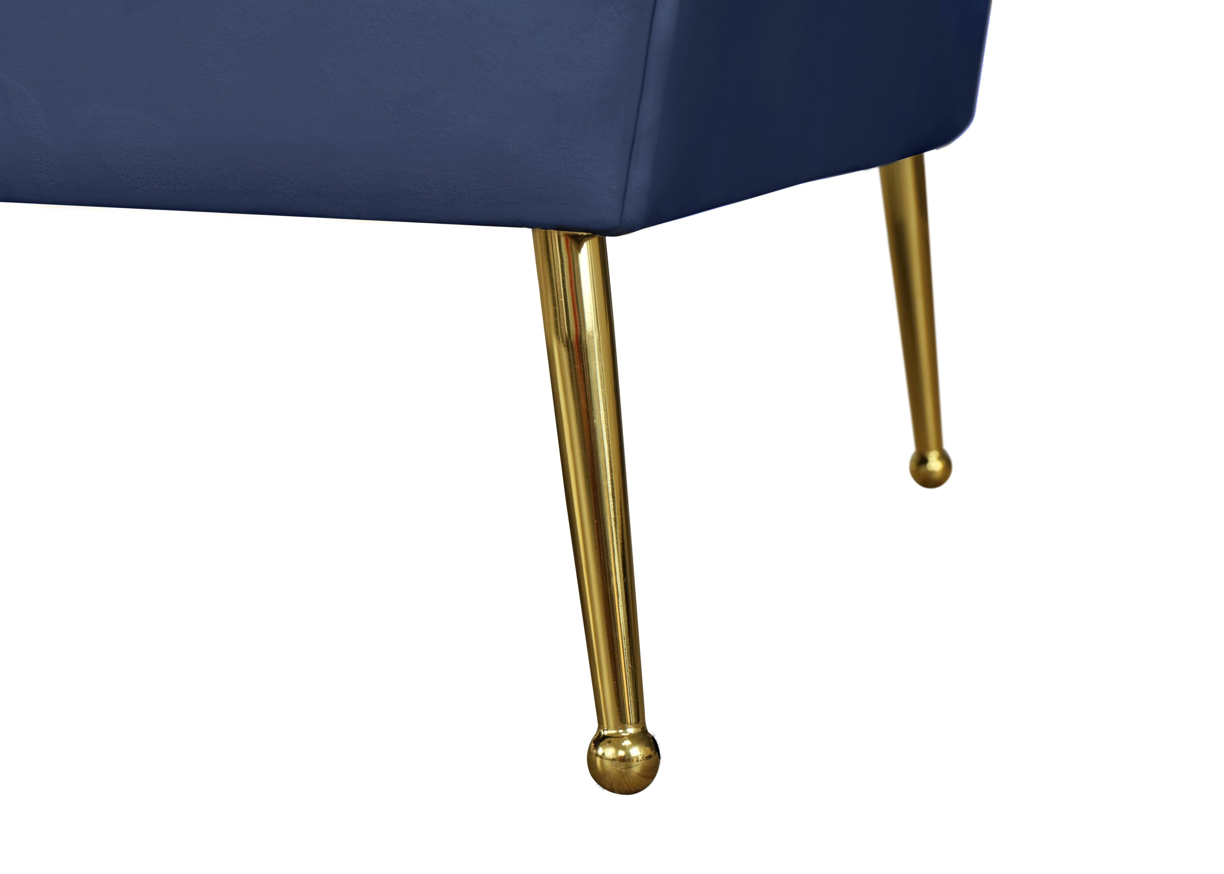 Hermosa Navy Velvet Sofa - Luxury Home Furniture (MI)