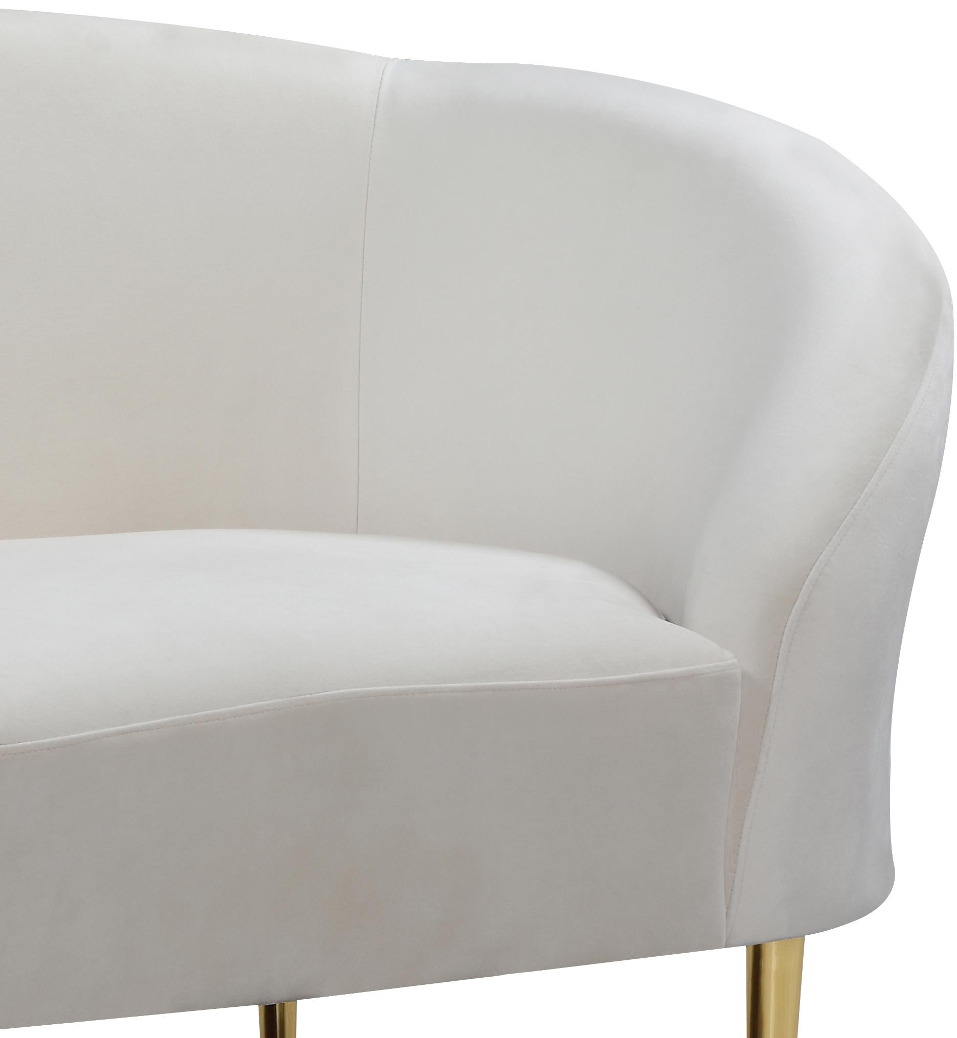 Ritz Cream Velvet Chair - Luxury Home Furniture (MI)