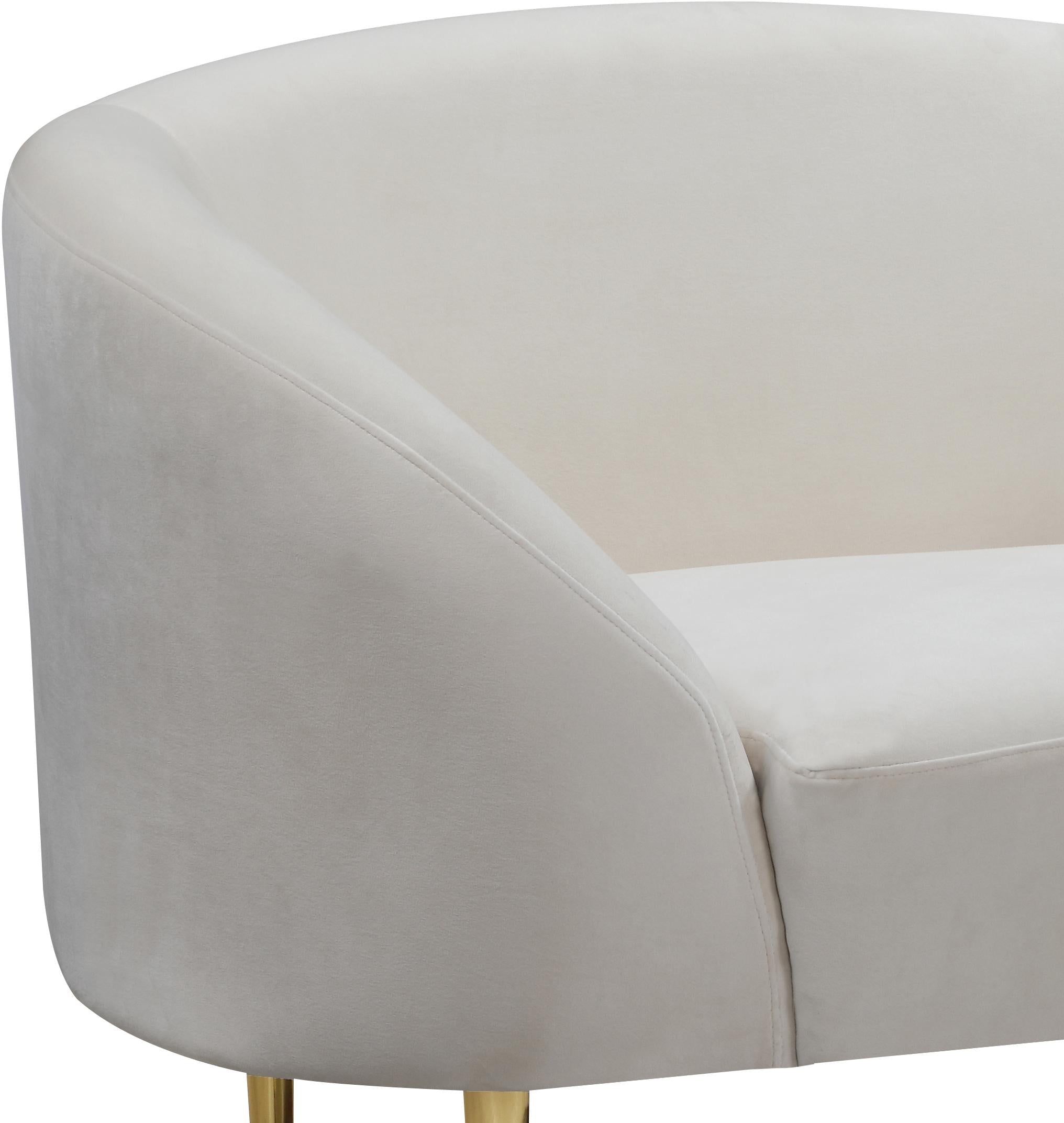 Ritz Cream Velvet Chair - Luxury Home Furniture (MI)