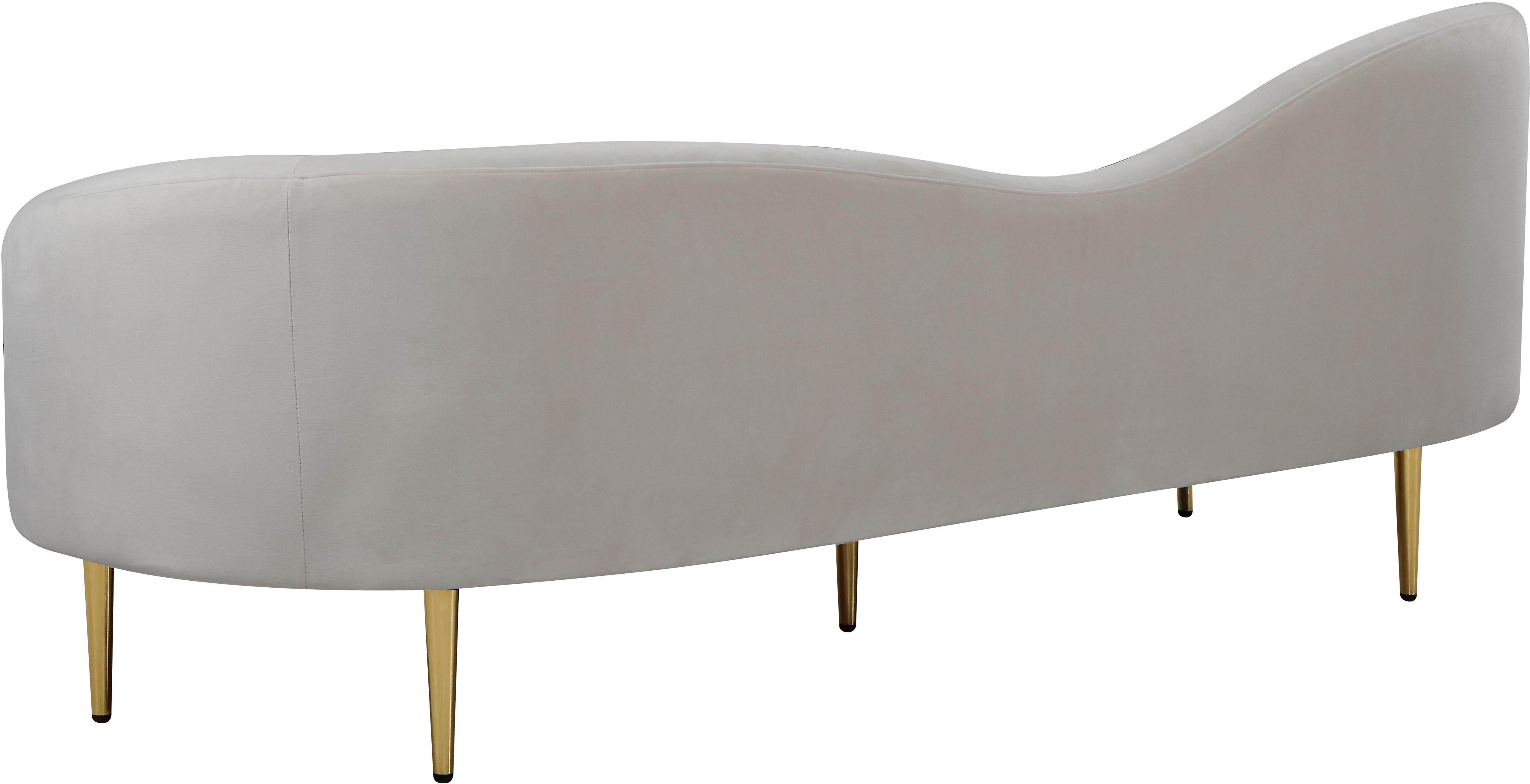Ritz Cream Velvet Sofa - Luxury Home Furniture (MI)