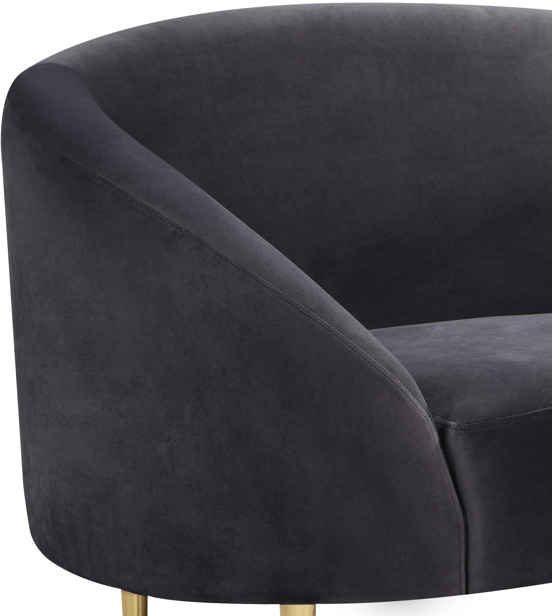Ritz Grey Velvet Chair - Luxury Home Furniture (MI)
