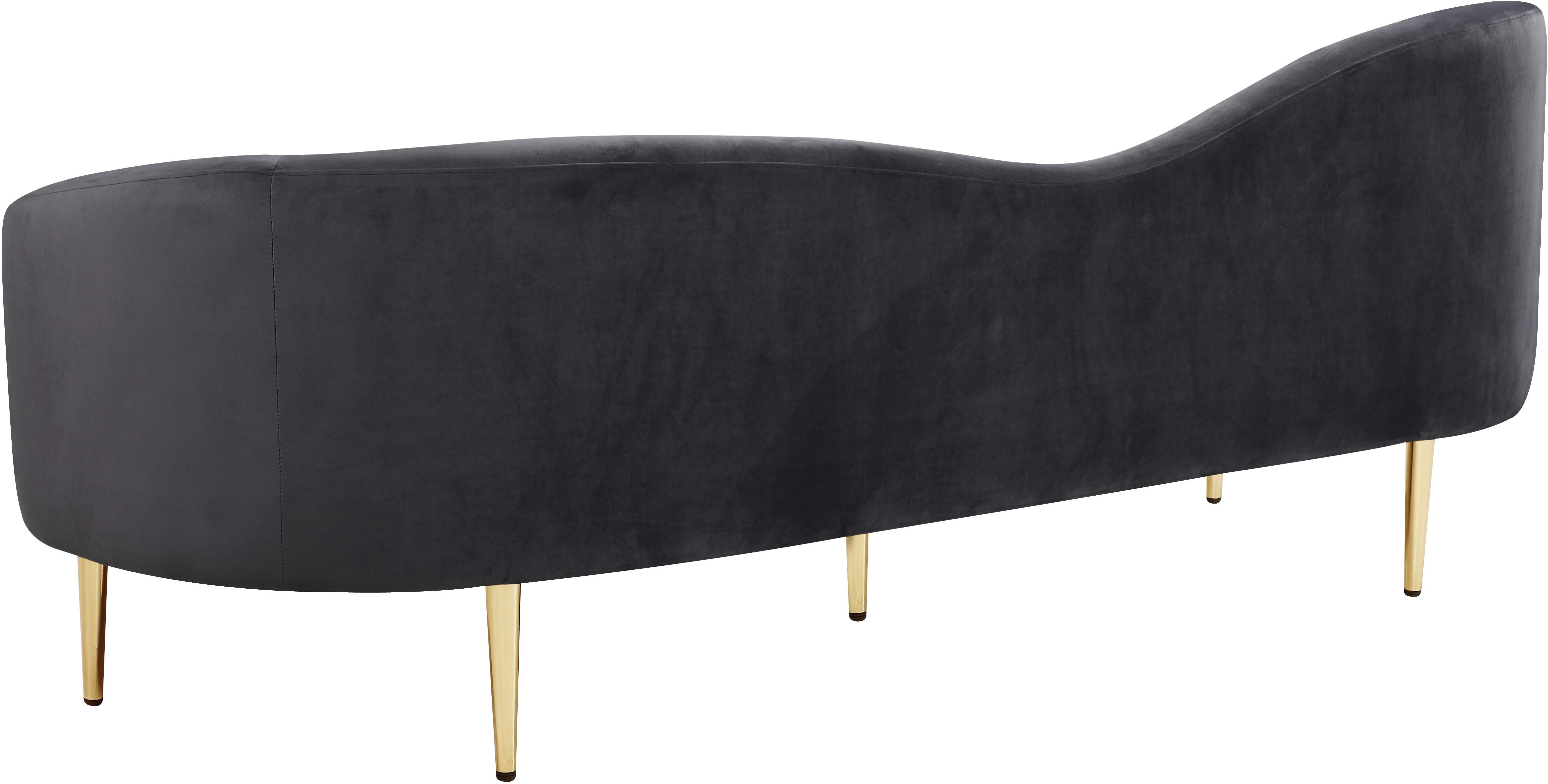 Ritz Grey Velvet Sofa - Luxury Home Furniture (MI)