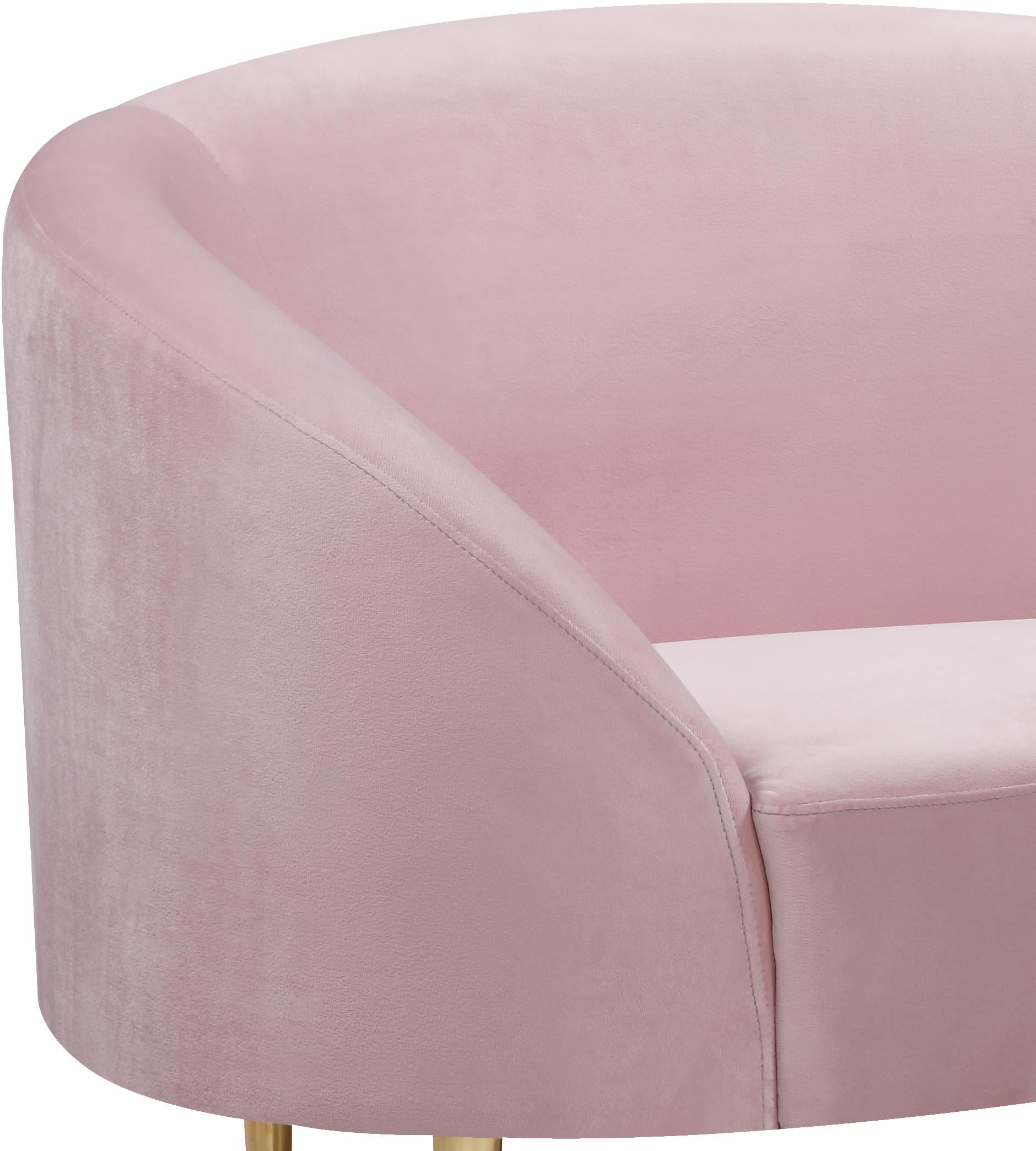 Ritz Pink Velvet Chair - Luxury Home Furniture (MI)