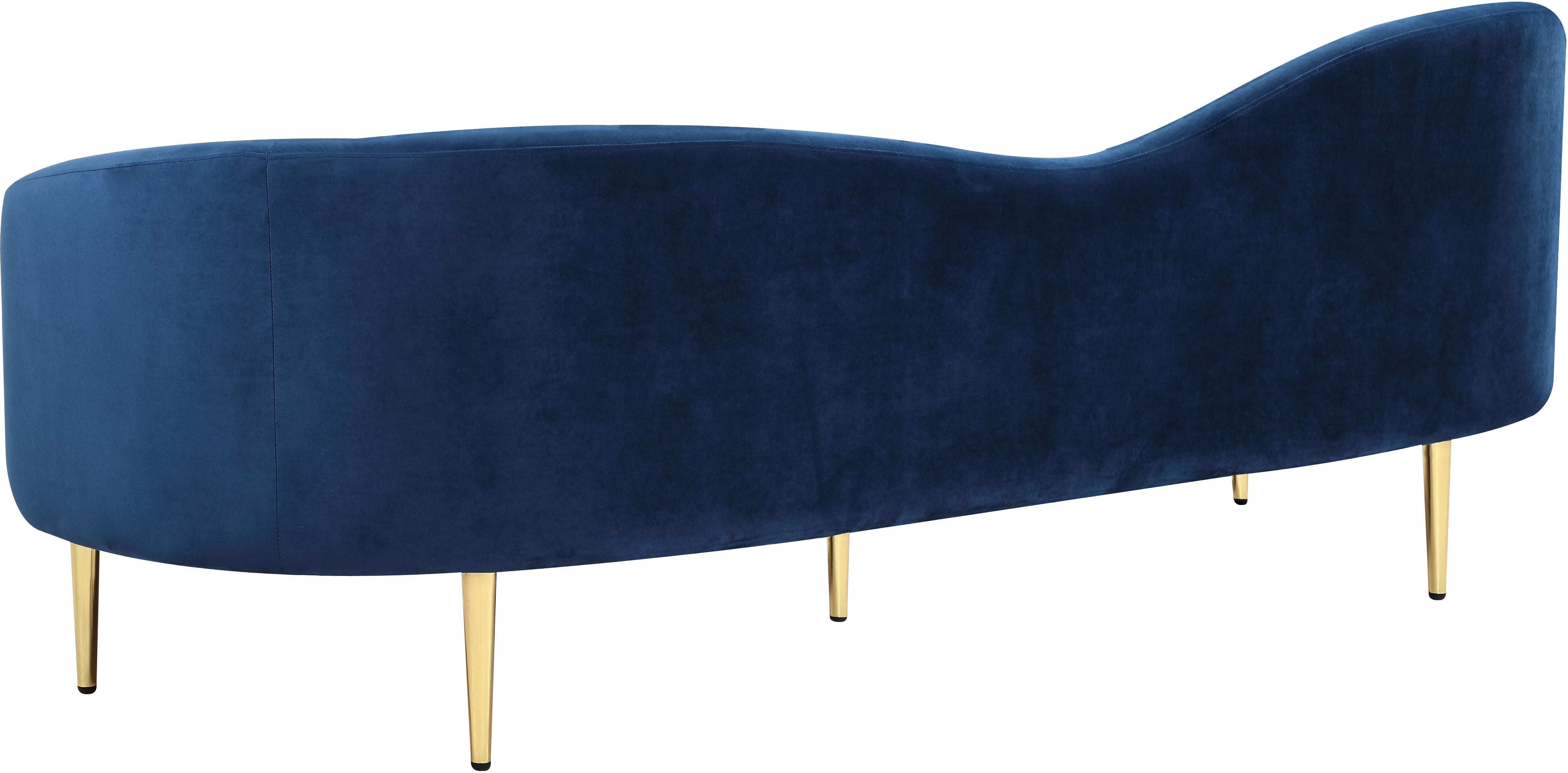 Ritz Navy Velvet Sofa - Luxury Home Furniture (MI)