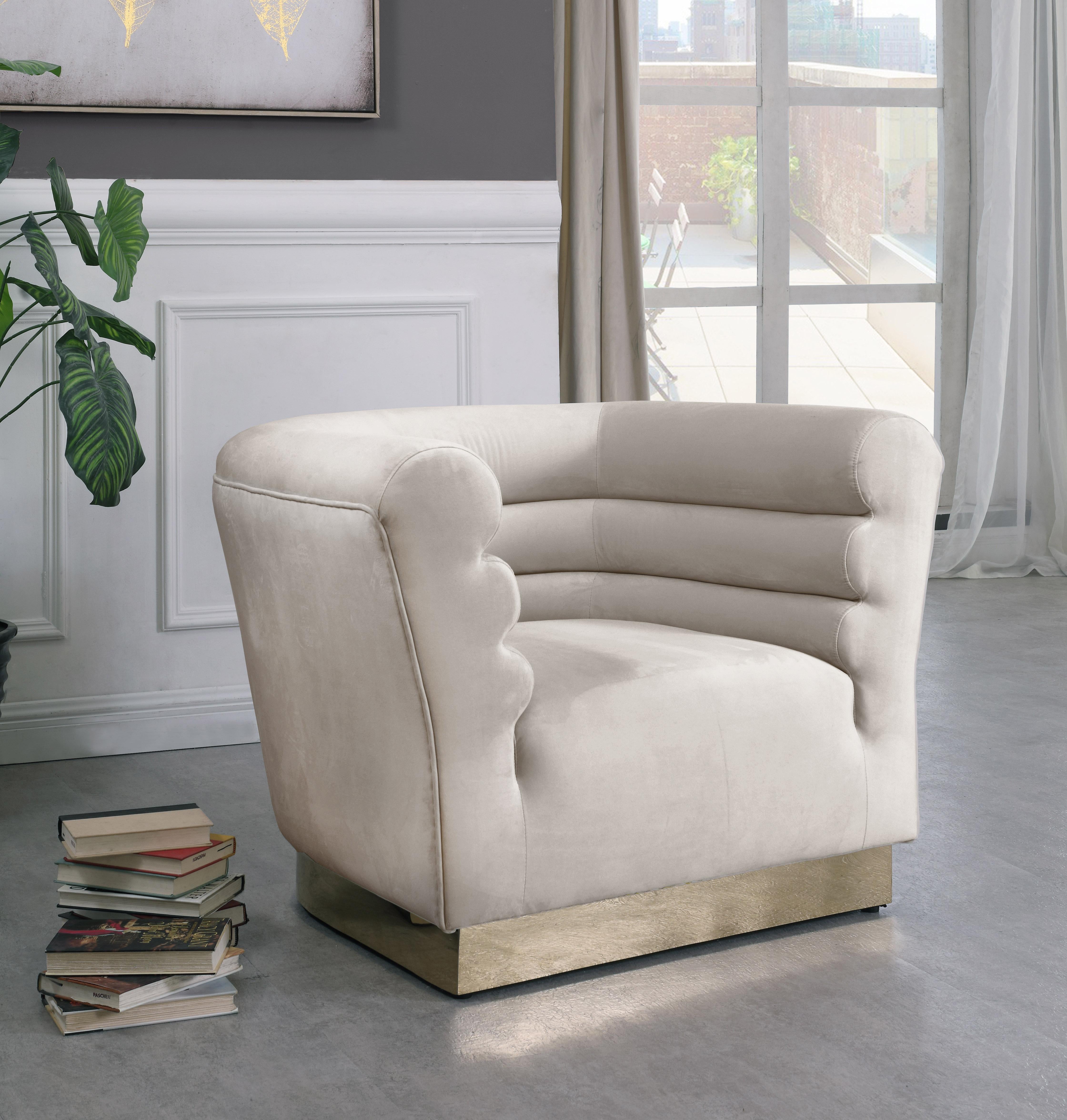Bellini Cream Velvet Chair - Luxury Home Furniture (MI)