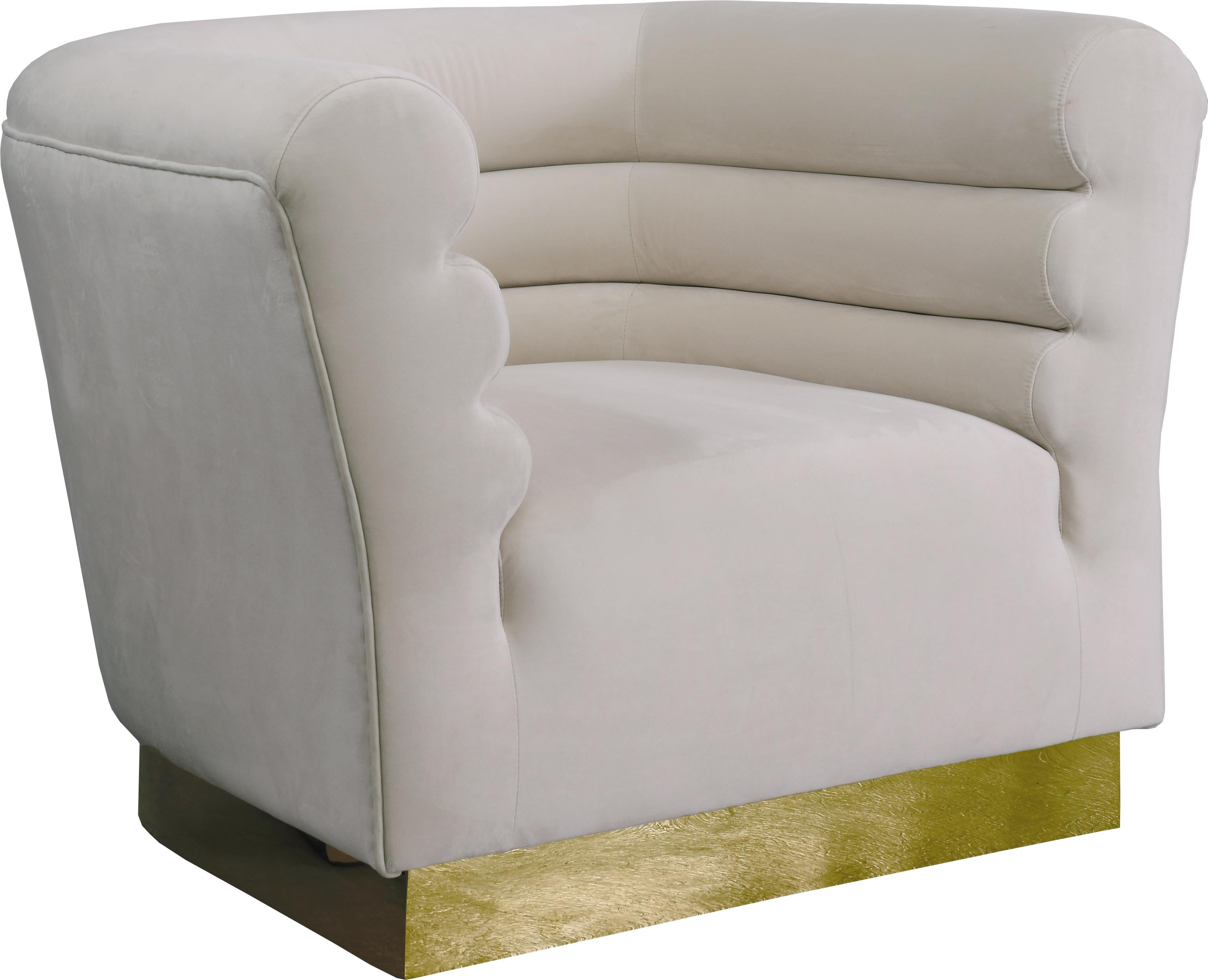 Bellini Cream Velvet Chair - Luxury Home Furniture (MI)