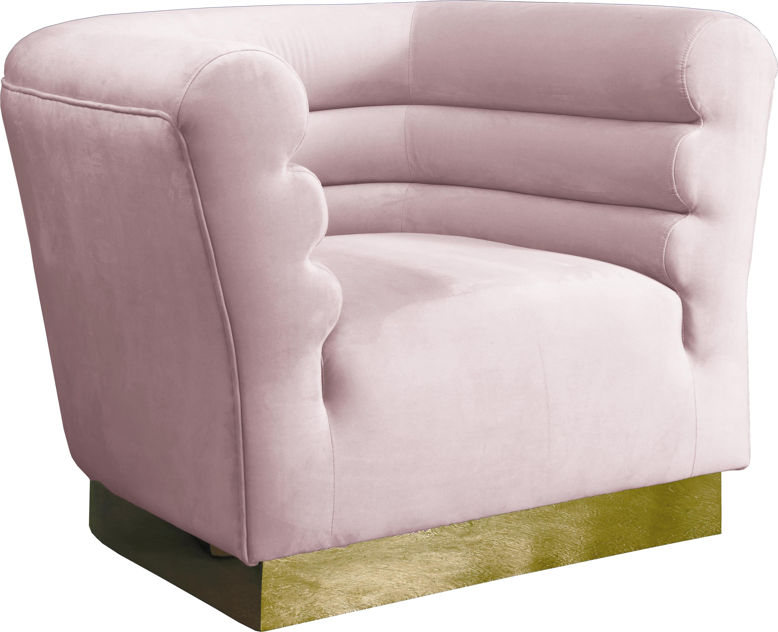Bellini Pink Velvet Chair - Luxury Home Furniture (MI)
