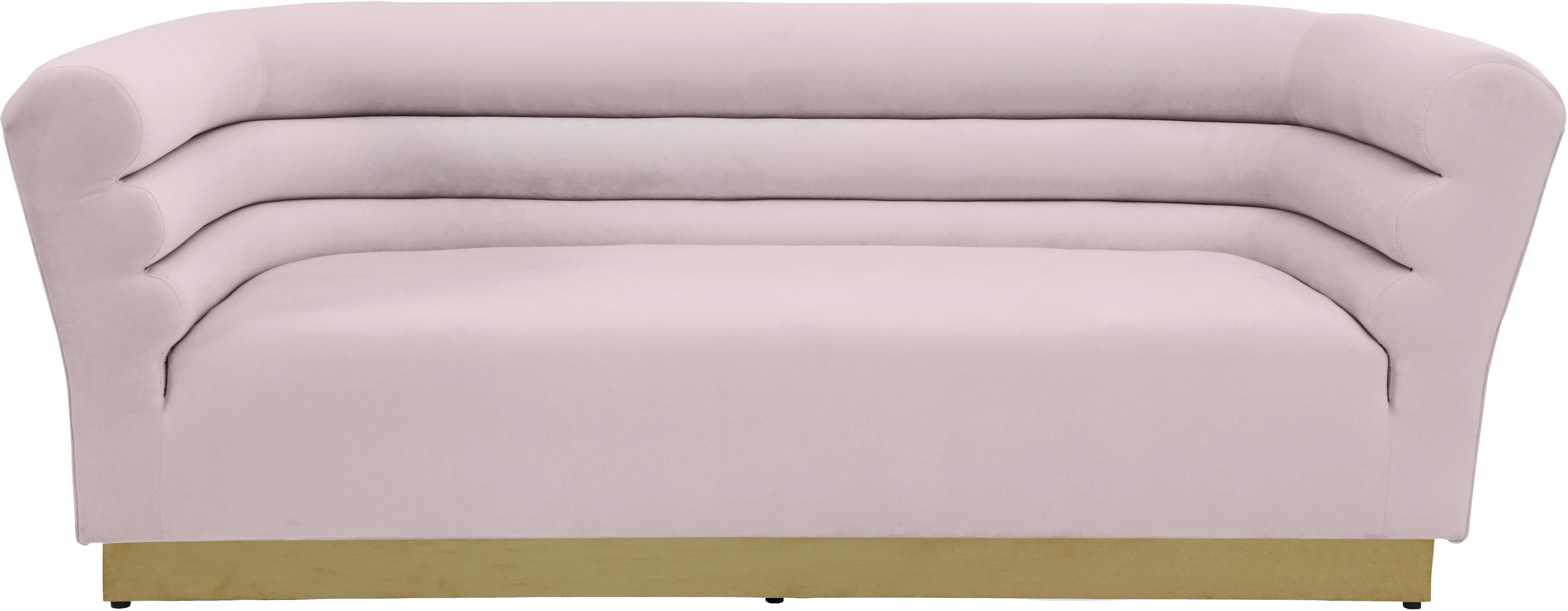 Bellini Pink Velvet Sofa - Luxury Home Furniture (MI)