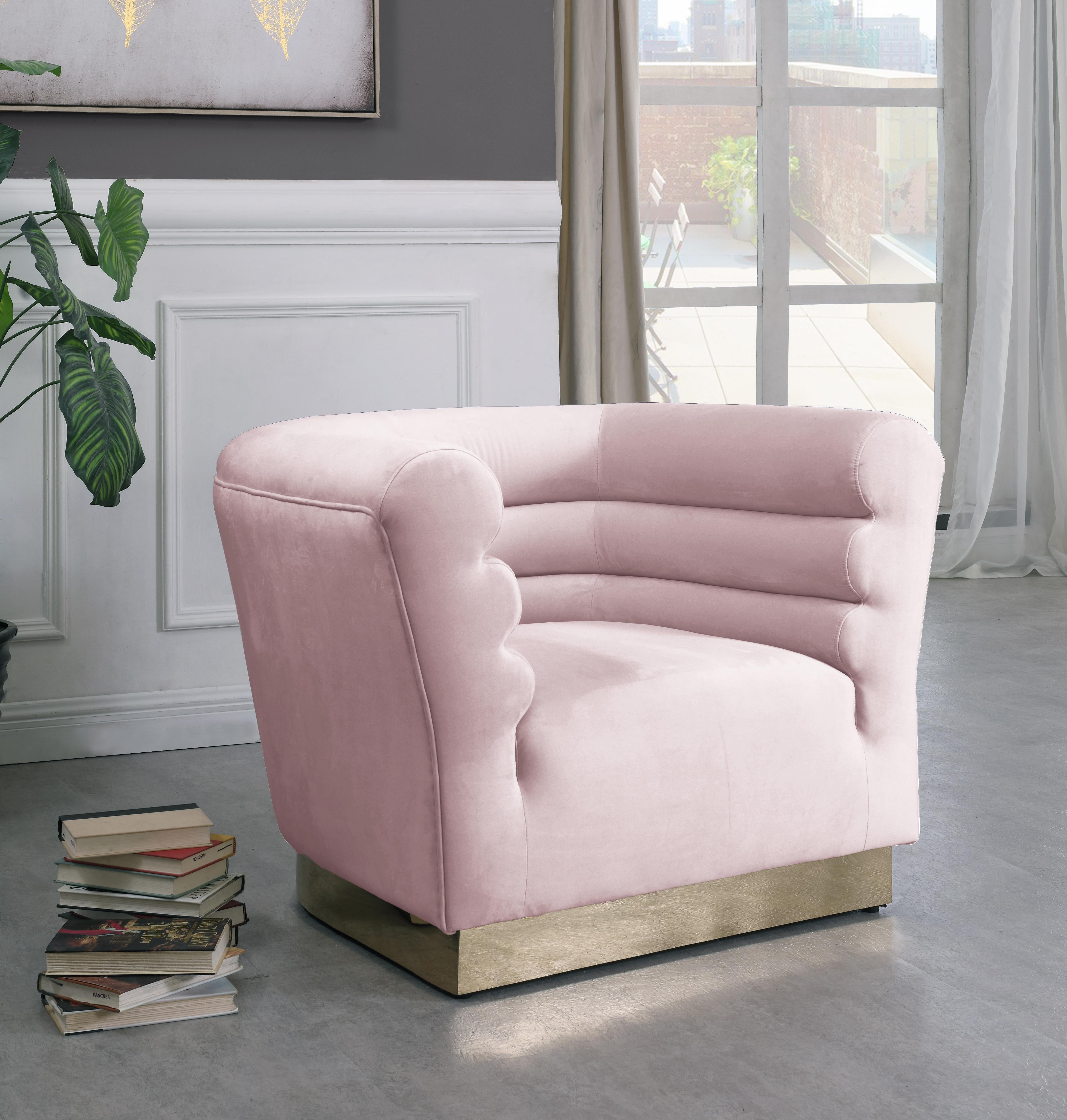 Bellini Pink Velvet Chair - Luxury Home Furniture (MI)