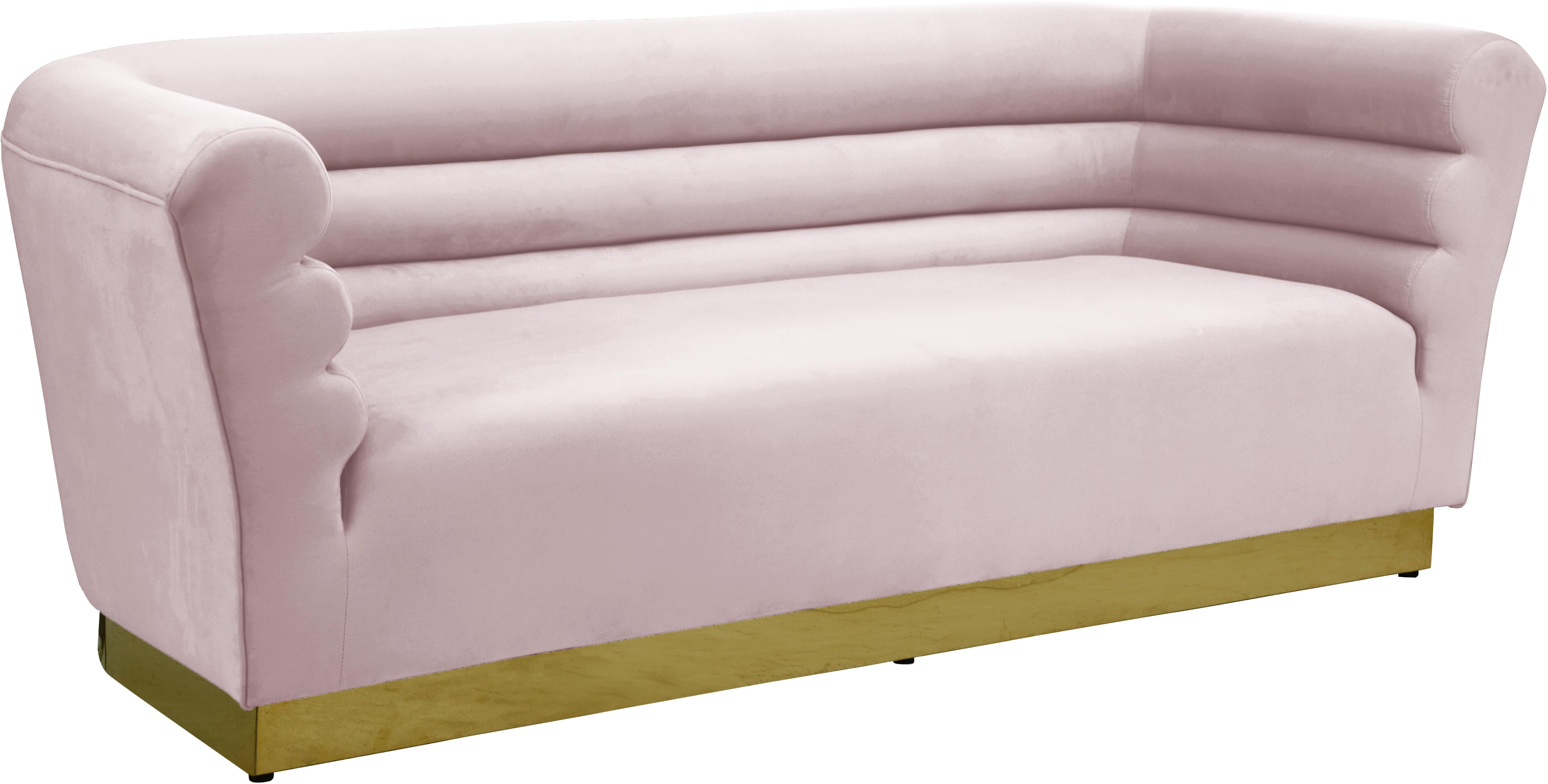 Bellini Pink Velvet Sofa - Luxury Home Furniture (MI)