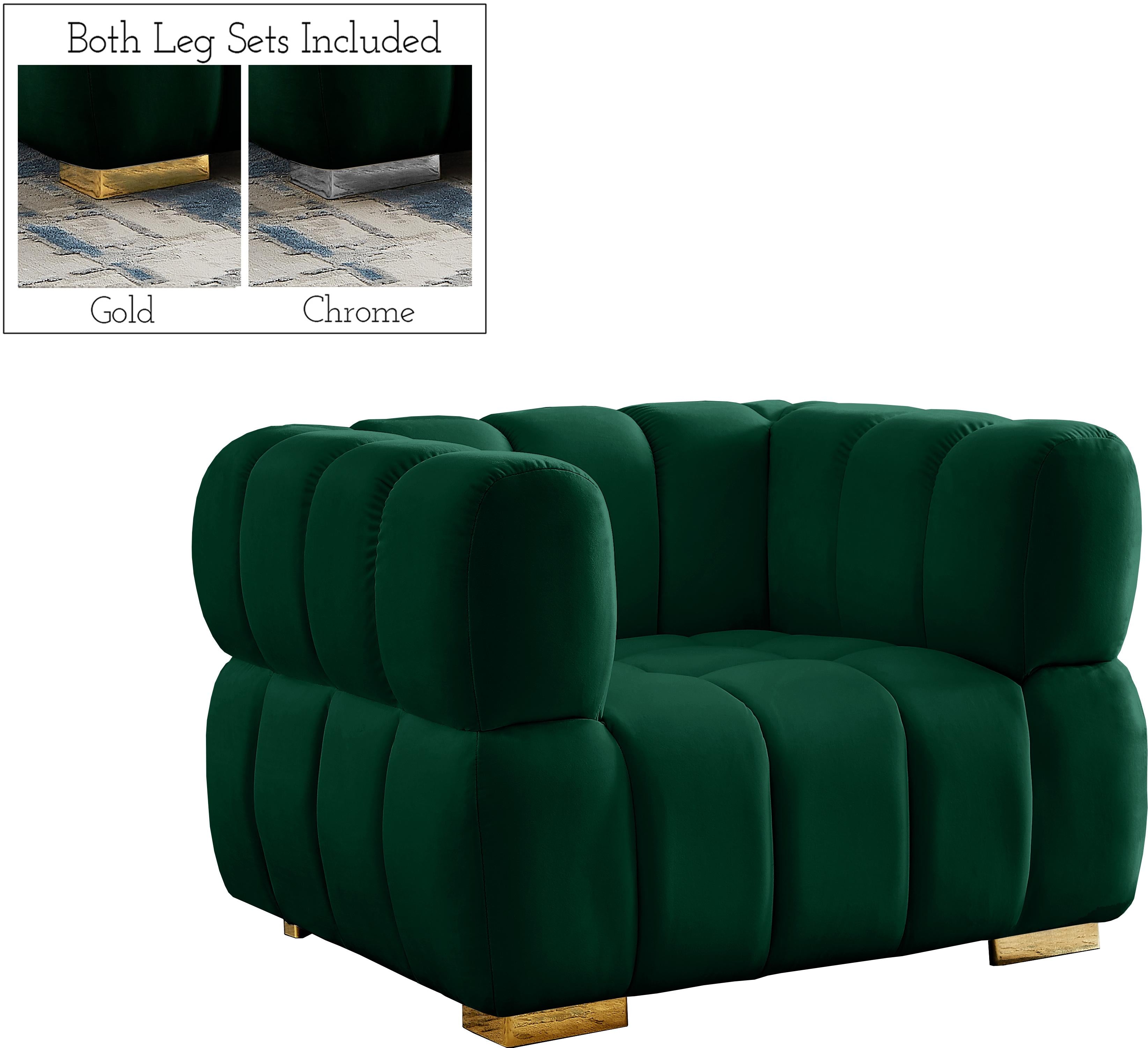 Gwen Green Velvet Chair - Luxury Home Furniture (MI)