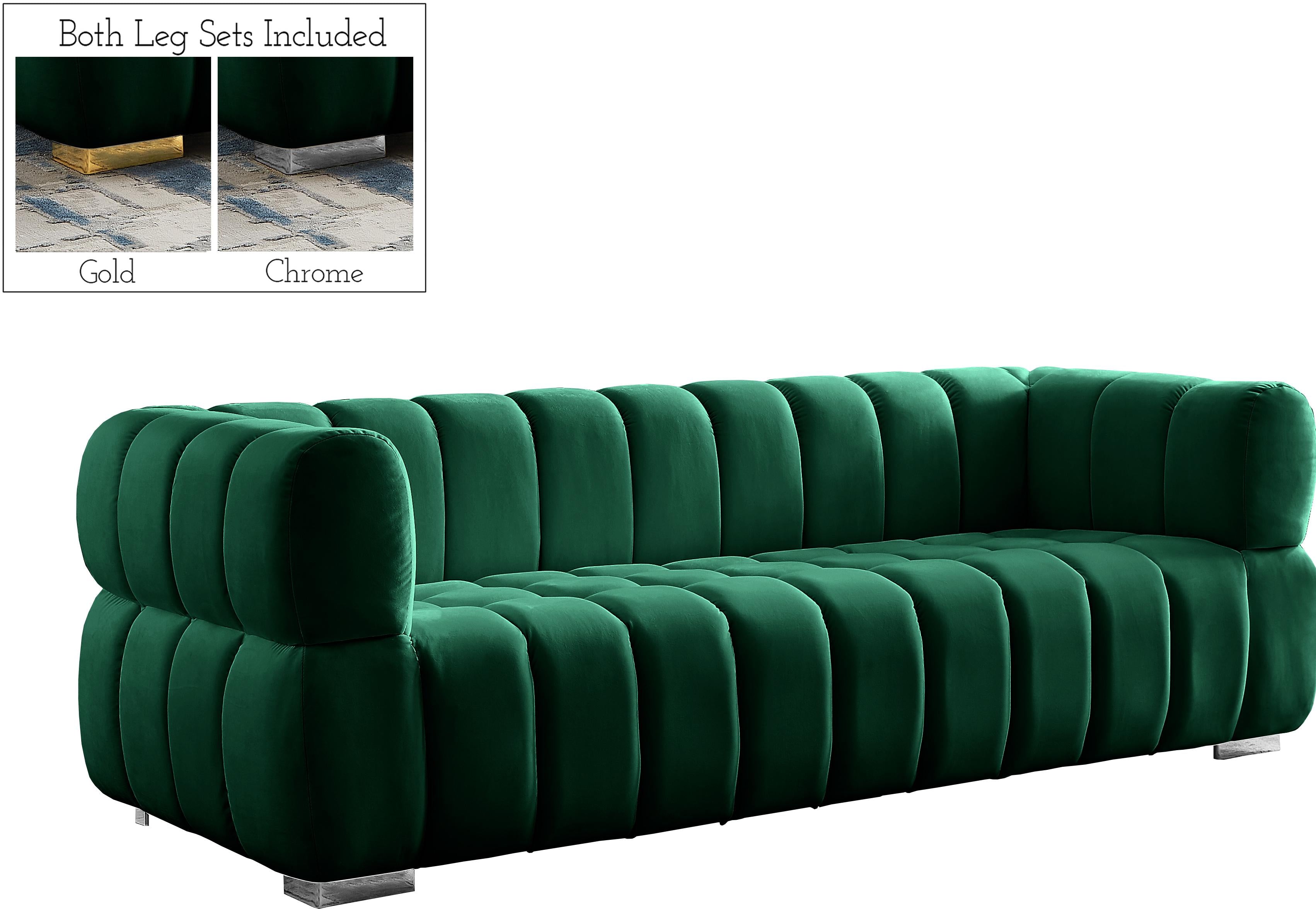 Gwen Green Velvet Sofa - Luxury Home Furniture (MI)